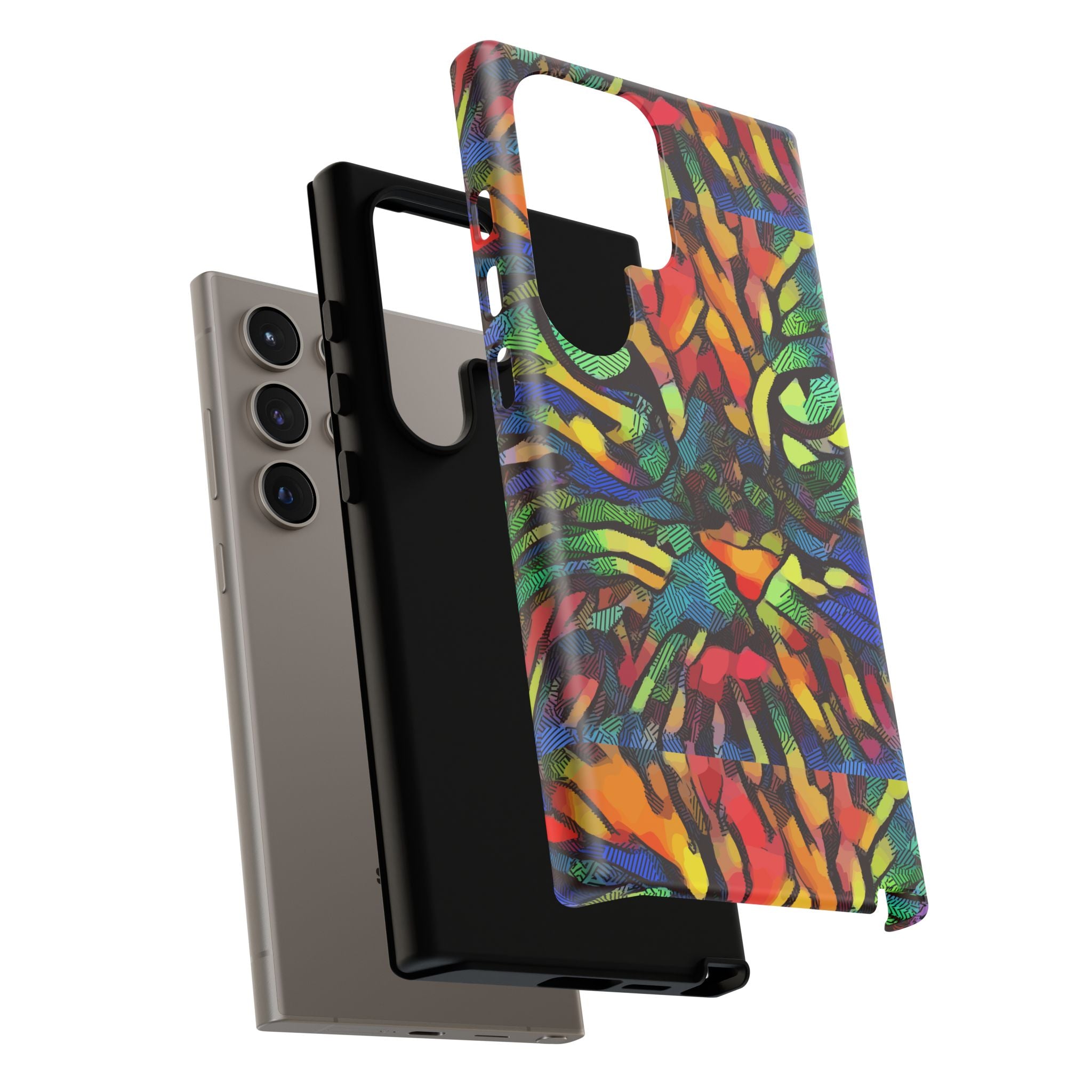 Colorful Phone Cases for Vibrant Style - Tough Cases, Unique Gifts, Animal Print, Artistic Design, Phone Accessories, Eco-Friendly