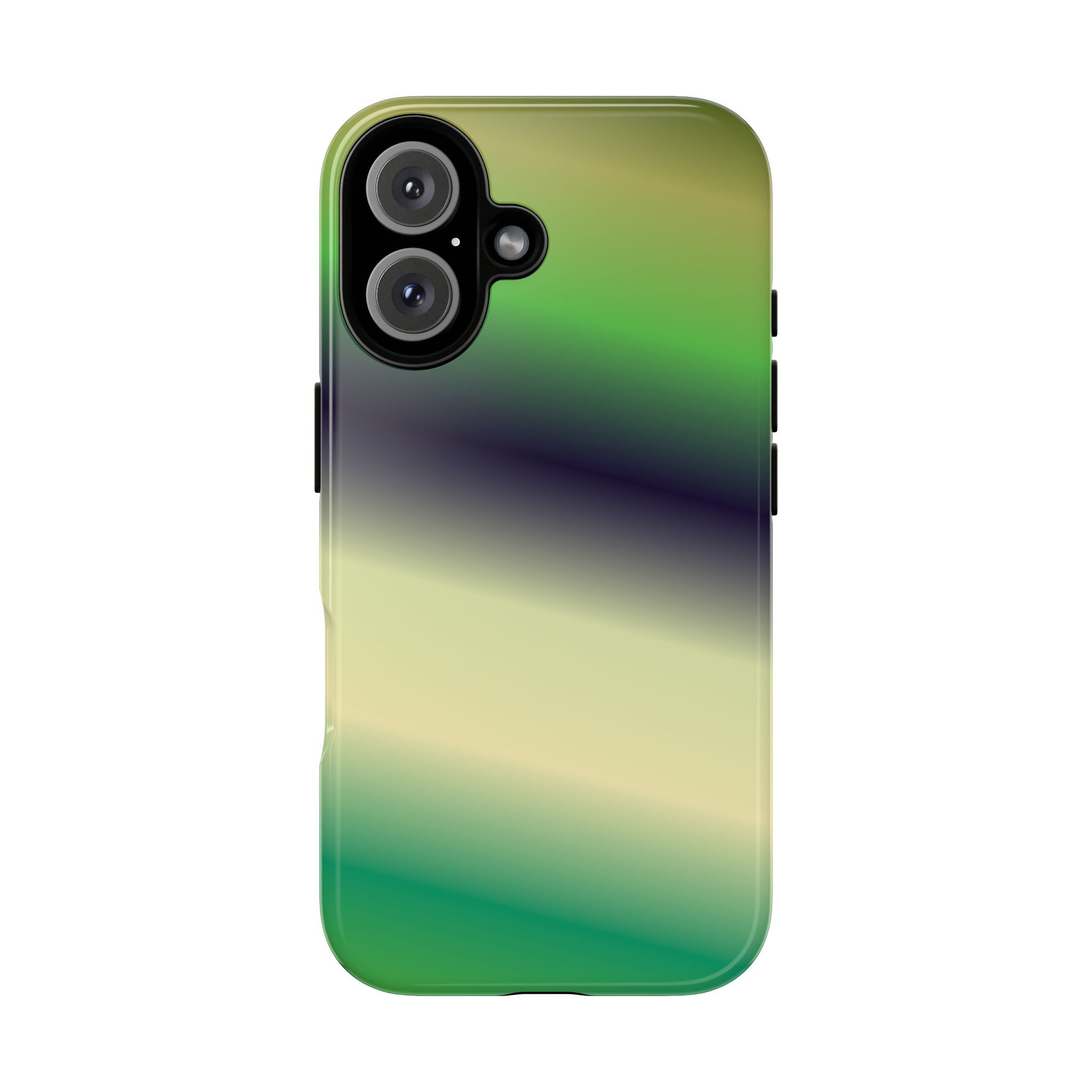 Gradient Phone Case - Tough Cases, Unique Cell Phone Cover, Stylish Tech Accessories, Green and Black Gradient, Perfect Gift