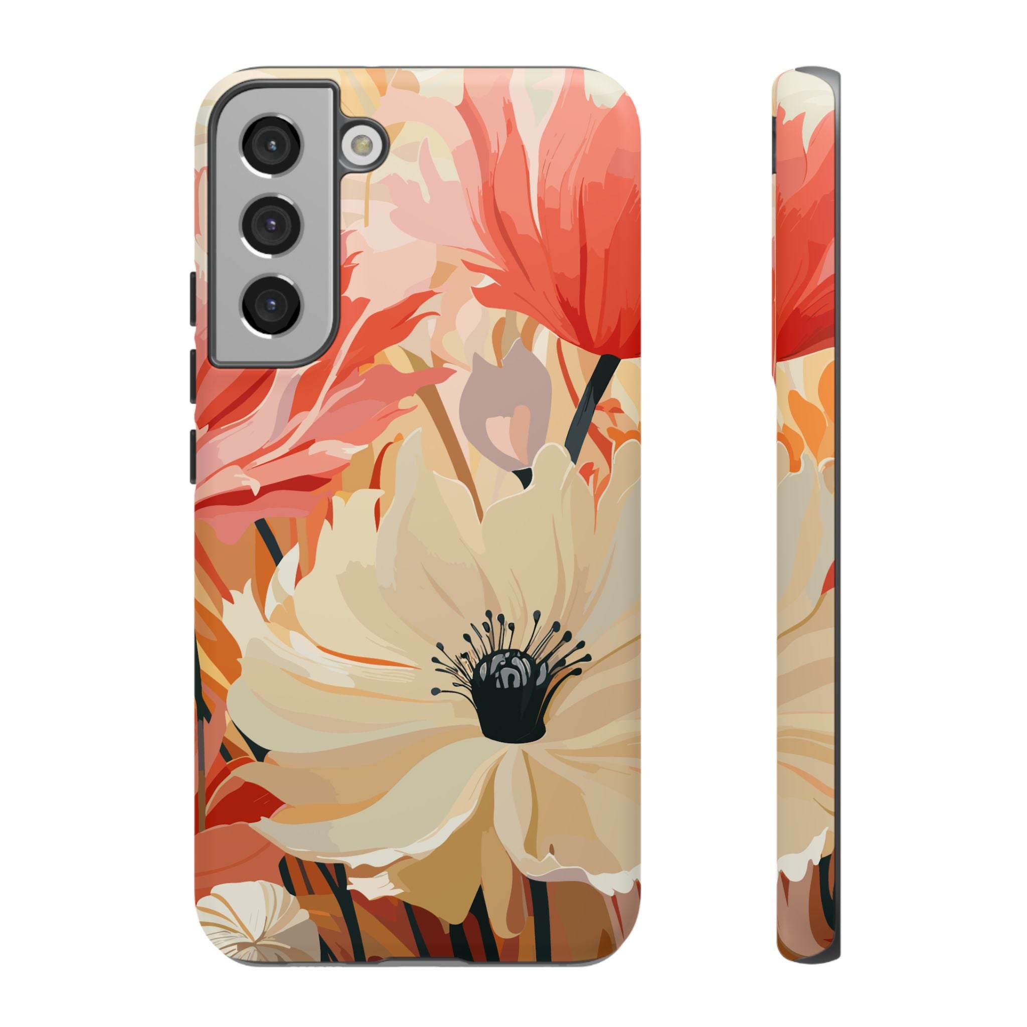 Floral Phone Case, Tough Protective Cover for Floral Lovers, Perfect Gift for Friends, Spring Celebration, Art Lovers Gift