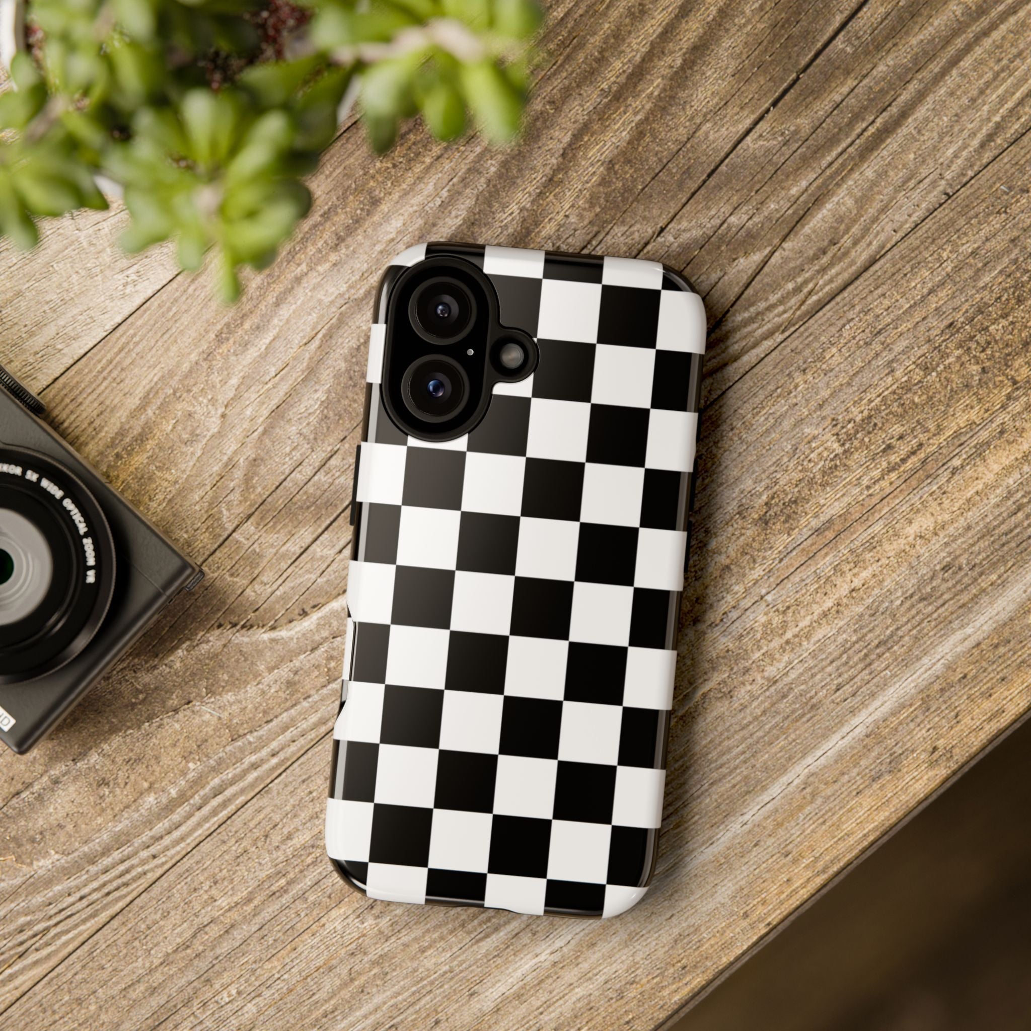 Stylish Checkered Phone Case | Trendy Protective Cover for iPhone, Gift for Teens, Fashion Accessory, Unique Design for All Occasions