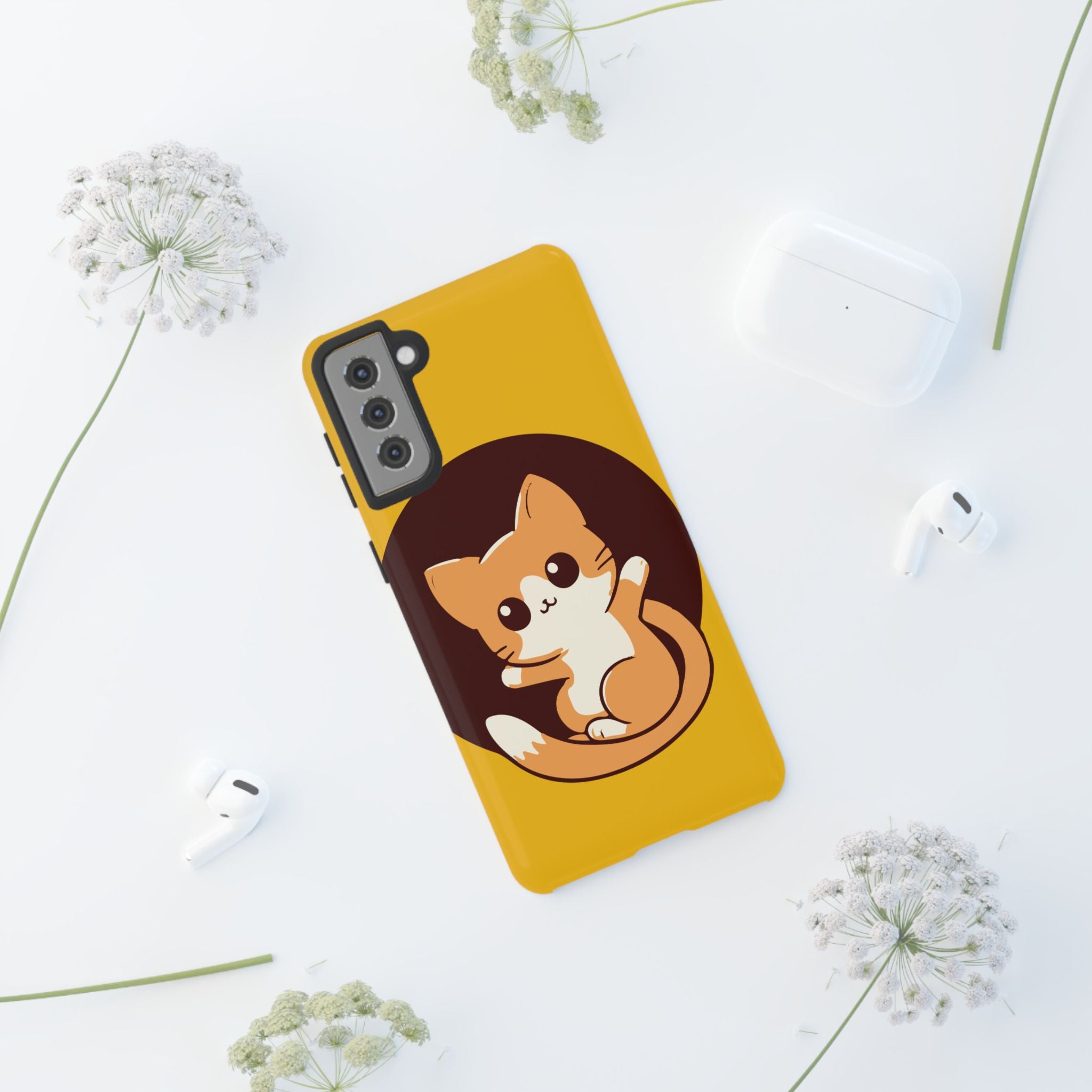 Cute Cat Phone Case | Tough Cases for Cat Lovers, Animal Design, Fun Gift, Unique Case, Durable Protection