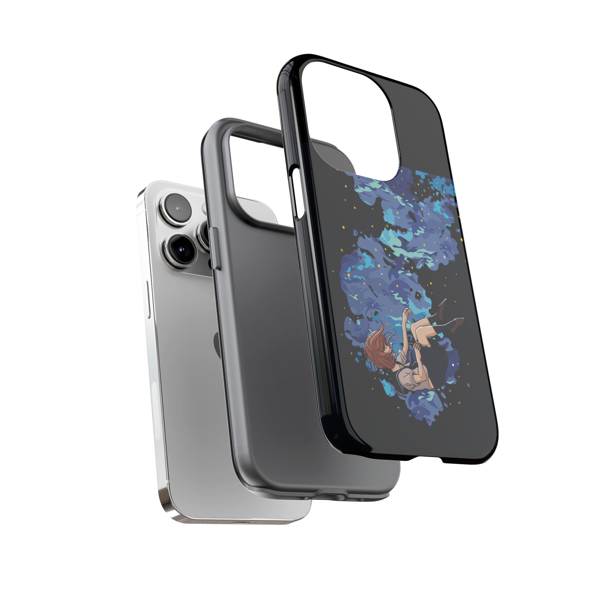 Tough Cases Phone Case - Artistic Galaxy Design, Cute Sleeve for Teens, Gift for Students, Unique Mobile Accessory, Trendy Tech Protection