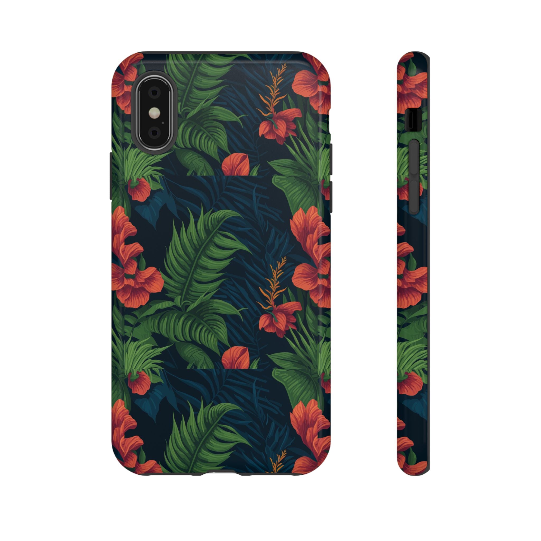 Tropical Phone Case with Floral Design, Eco-Friendly Protection for Summer Vibes, Ideal Gift for Nature Lovers, Vibrant Background