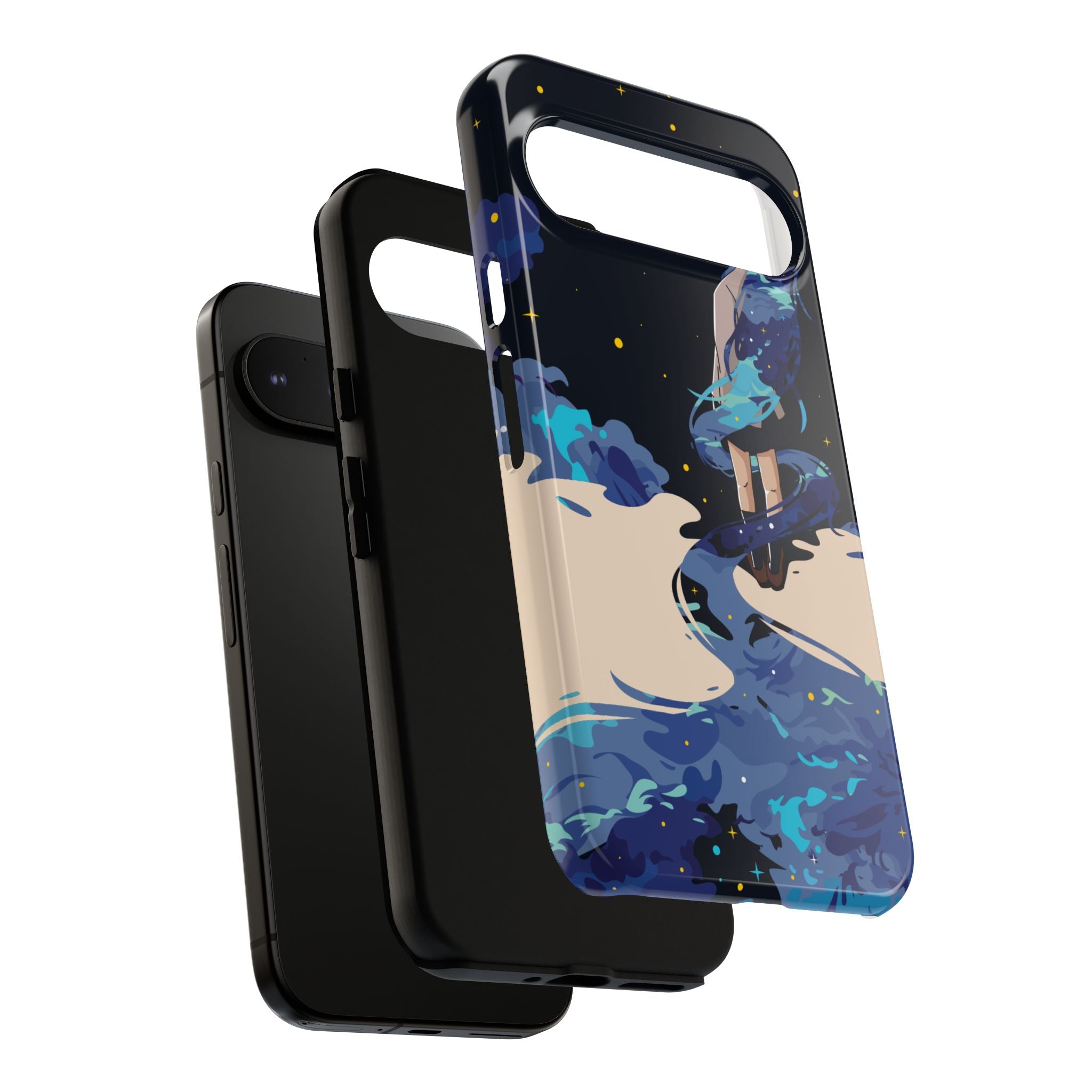 Galaxy-Inspired Phone Case, Celestial Design, Tough Phone Cover, Gift for Space Lovers, Artsy Accessories, Unique Merchandise
