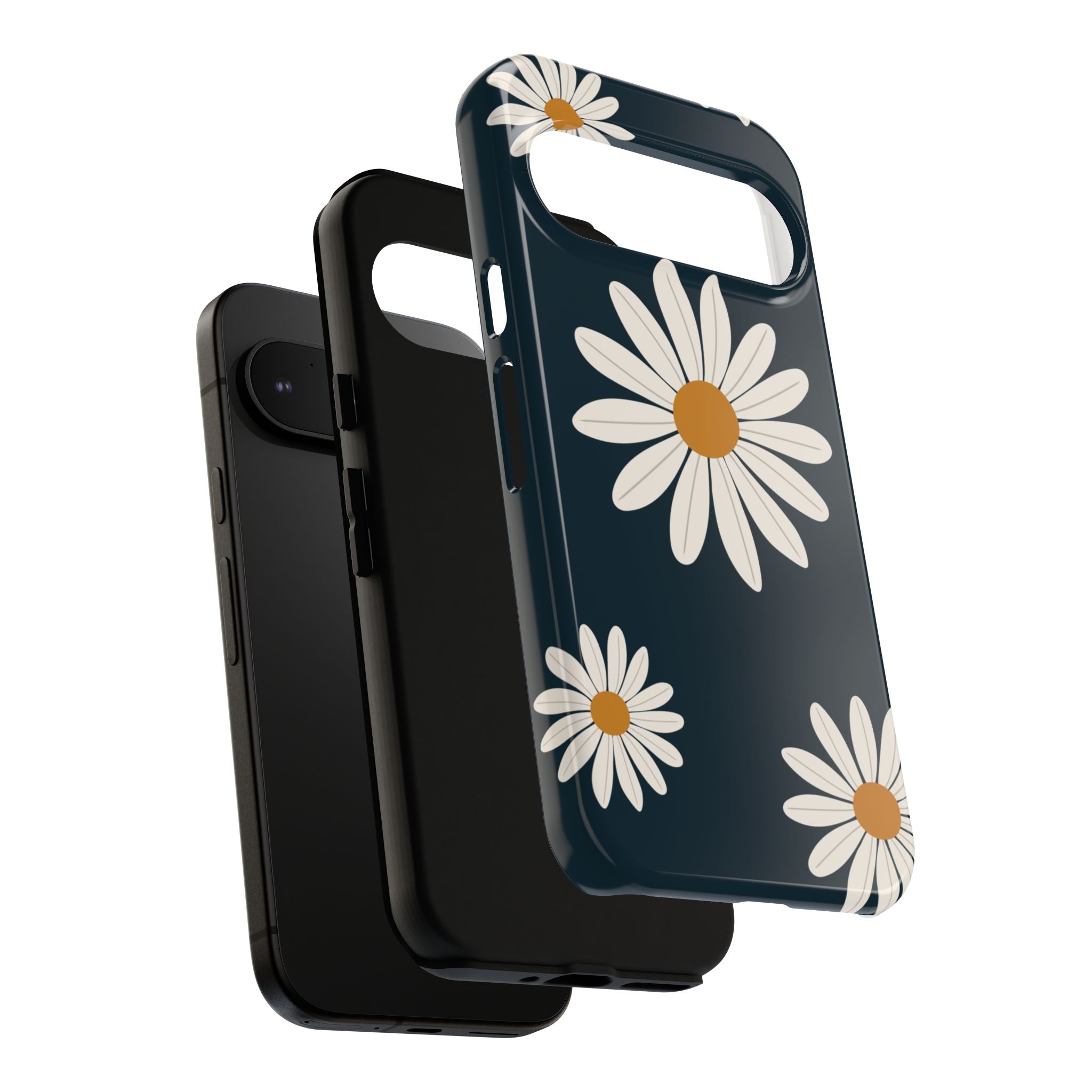 Daisy Phone Case, Floral Phone Cover, Tough Phone Case, Gift for Flower Lovers, Smartphone Accessory, Spring Design