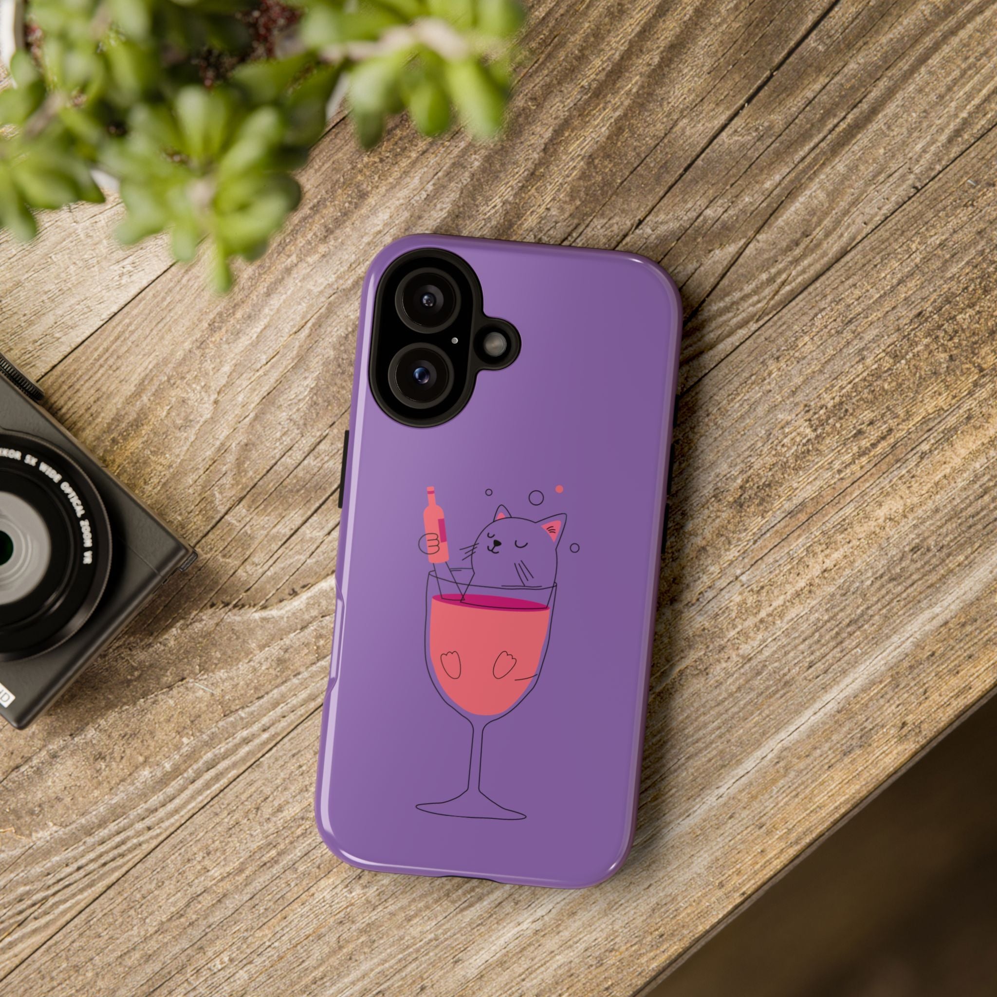 Cute Cat Phone Case, Fun Gift for Cat Lovers, Colorful Phone Cover, Pet Lover Accessory, Unique Cat Themed Case