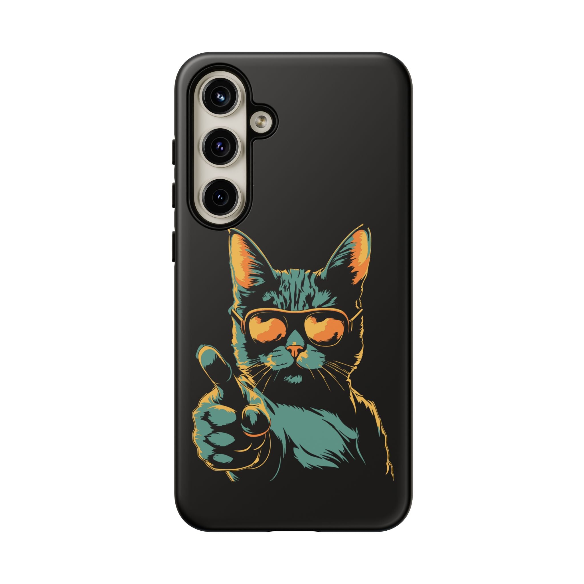 Cool Cat Phone Case, Stylish Phone Cover, Pet Lover Gift, Cute Cat Design, Fun Cat Accessories