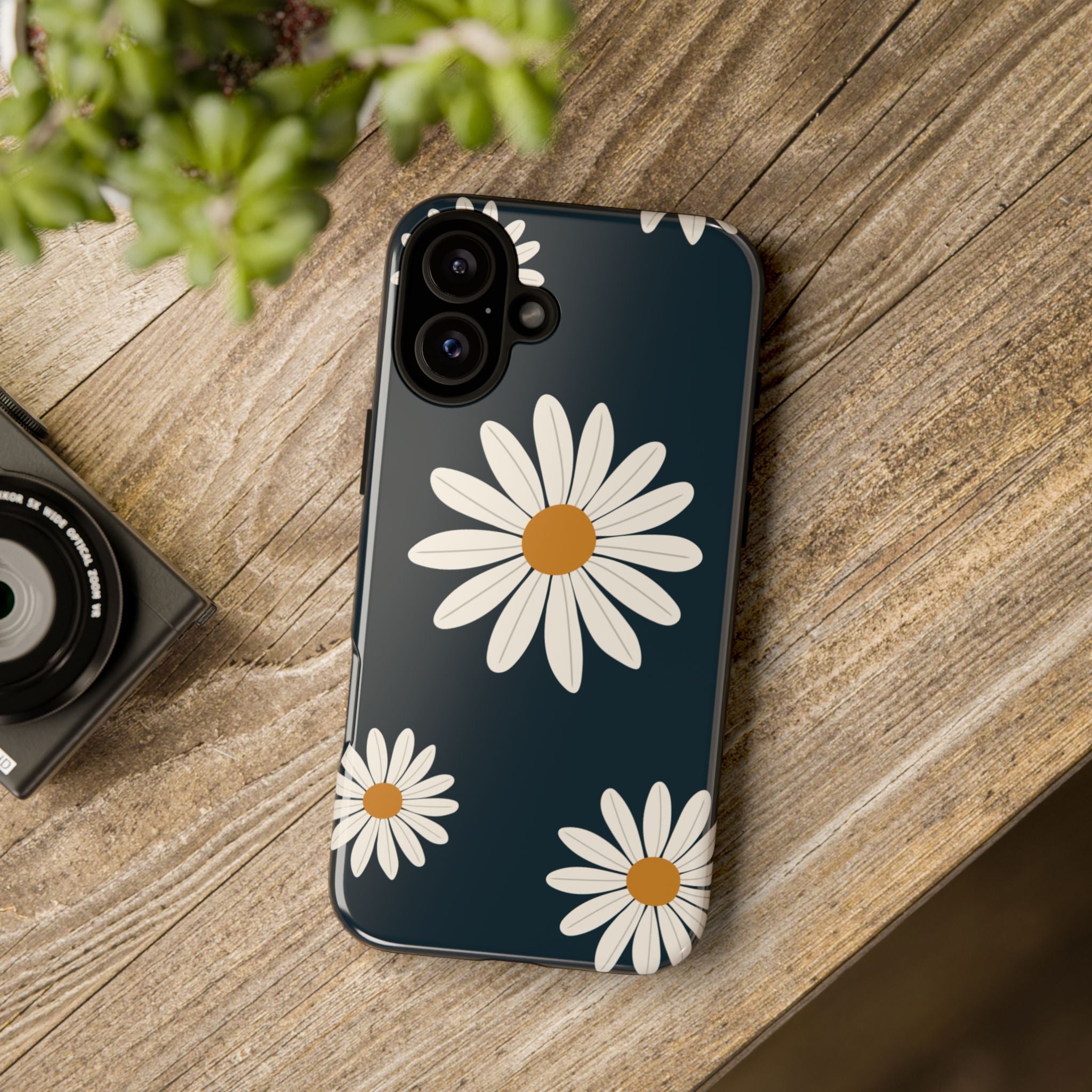 Daisy Phone Case, Floral Phone Cover, Tough Phone Case, Gift for Flower Lovers, Smartphone Accessory, Spring Design