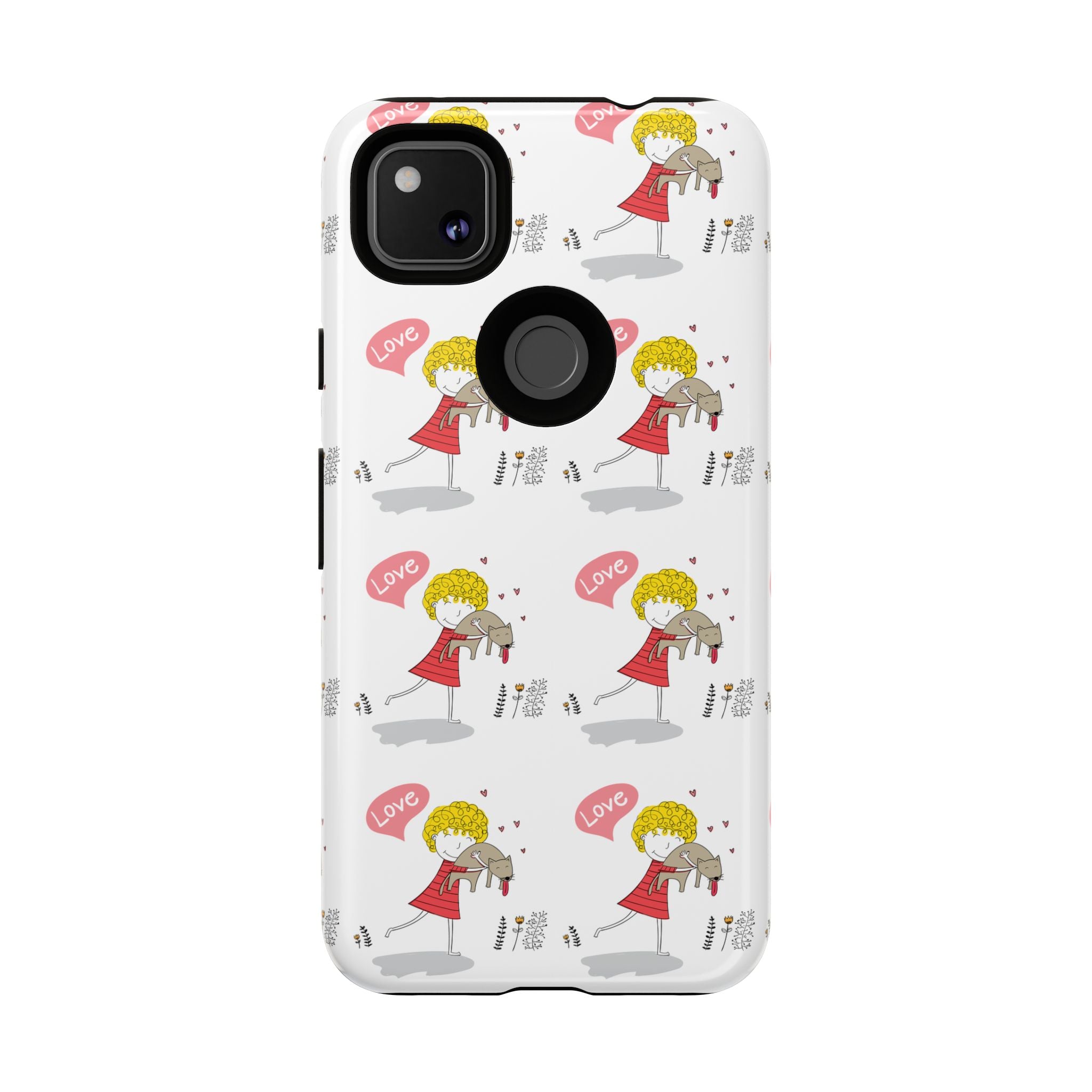 Love-Themed Phone Case | Cute Pet Lover Accessory, Perfect Gift for Birthdays, Anniversaries, Animal Lovers, Valentine's Day