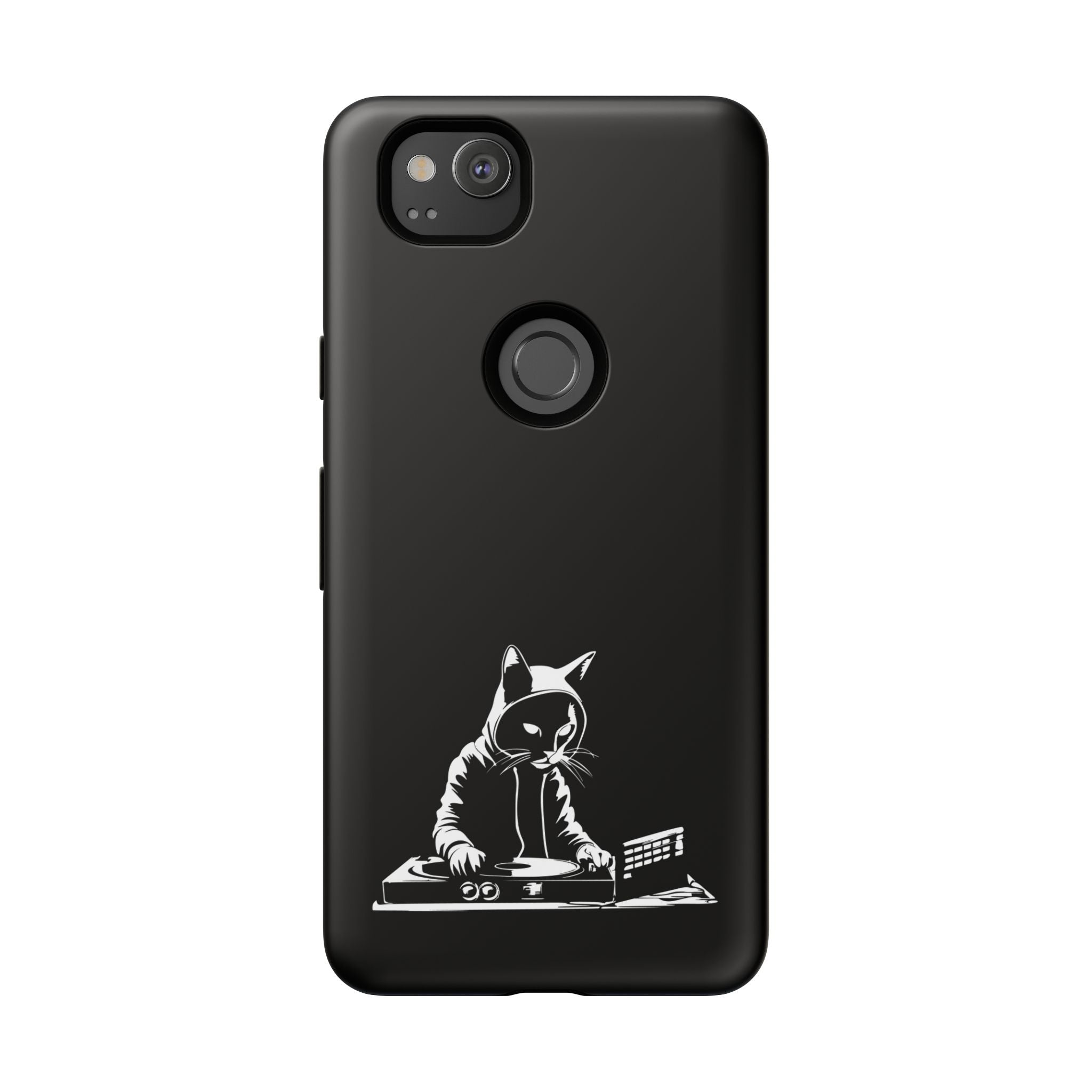 Cat DJ Phone Case | Stylish Tough Cases for Music Lovers, Gift for Cat Owners, Unique Phone Accessory, Cool Tech Gear