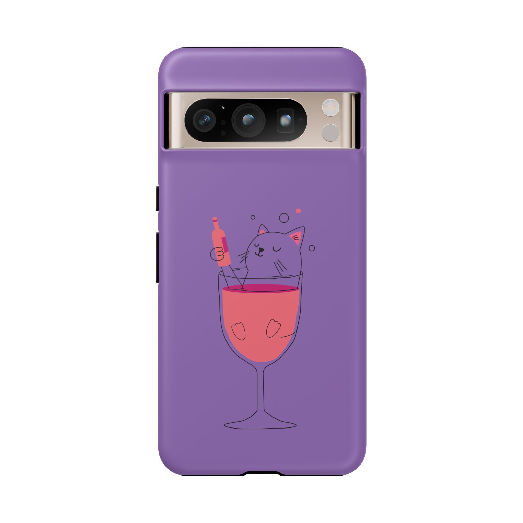 Cute Cat Phone Case, Fun Gift for Cat Lovers, Colorful Phone Cover, Pet Lover Accessory, Unique Cat Themed Case