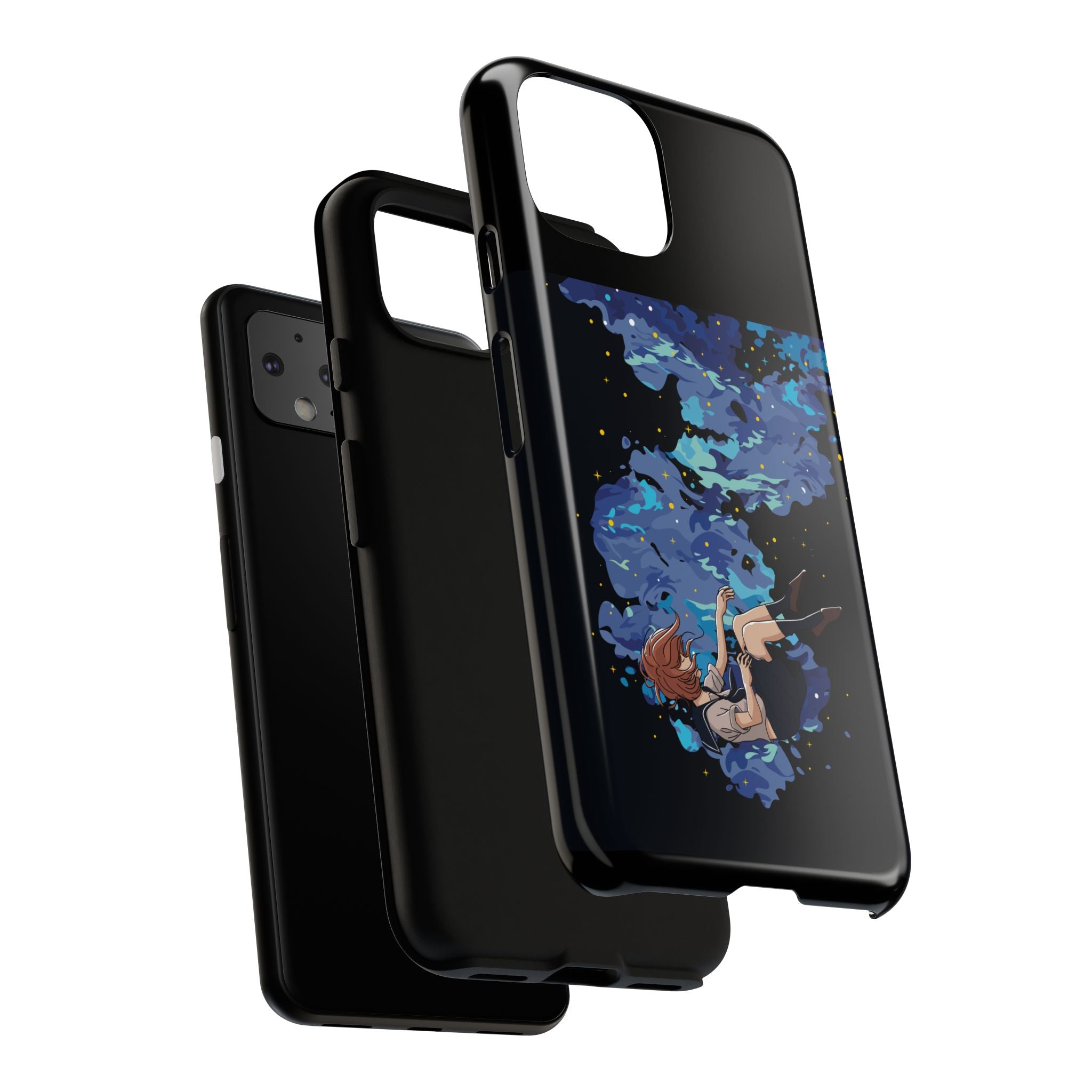 Tough Cases Phone Case - Artistic Galaxy Design, Cute Sleeve for Teens, Gift for Students, Unique Mobile Accessory, Trendy Tech Protection