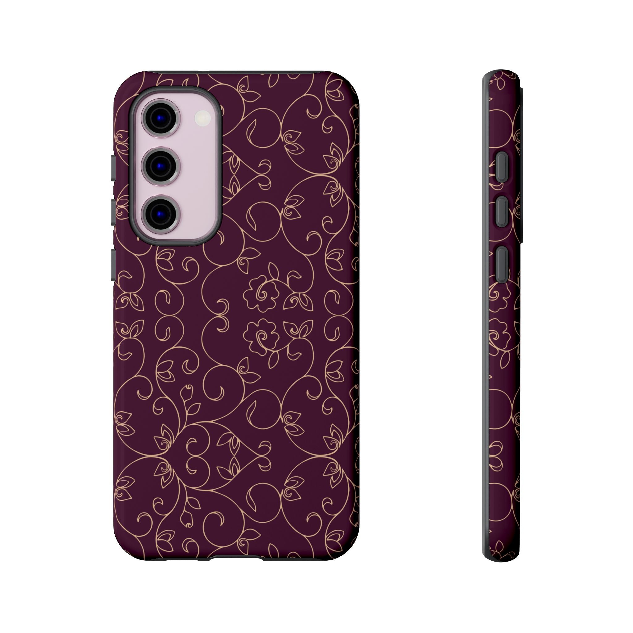 Elegant Floral Phone Case | Durable Mobile Cover, Gift for Her, Floral Design, Stylish Accessory, Phone Protection