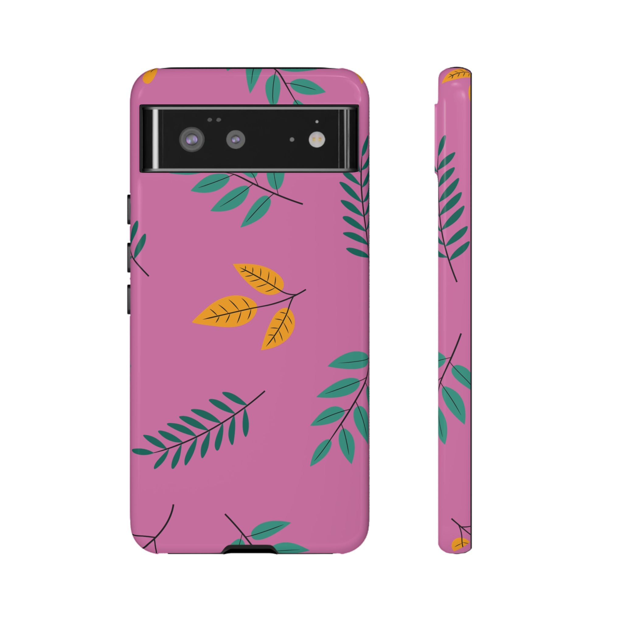 Feminine Floral Phone Case, Tough Cases for iPhone, Nature-Themed Tech Accessory, Cute Gift for Her, Botanical Design, Spring Decor
