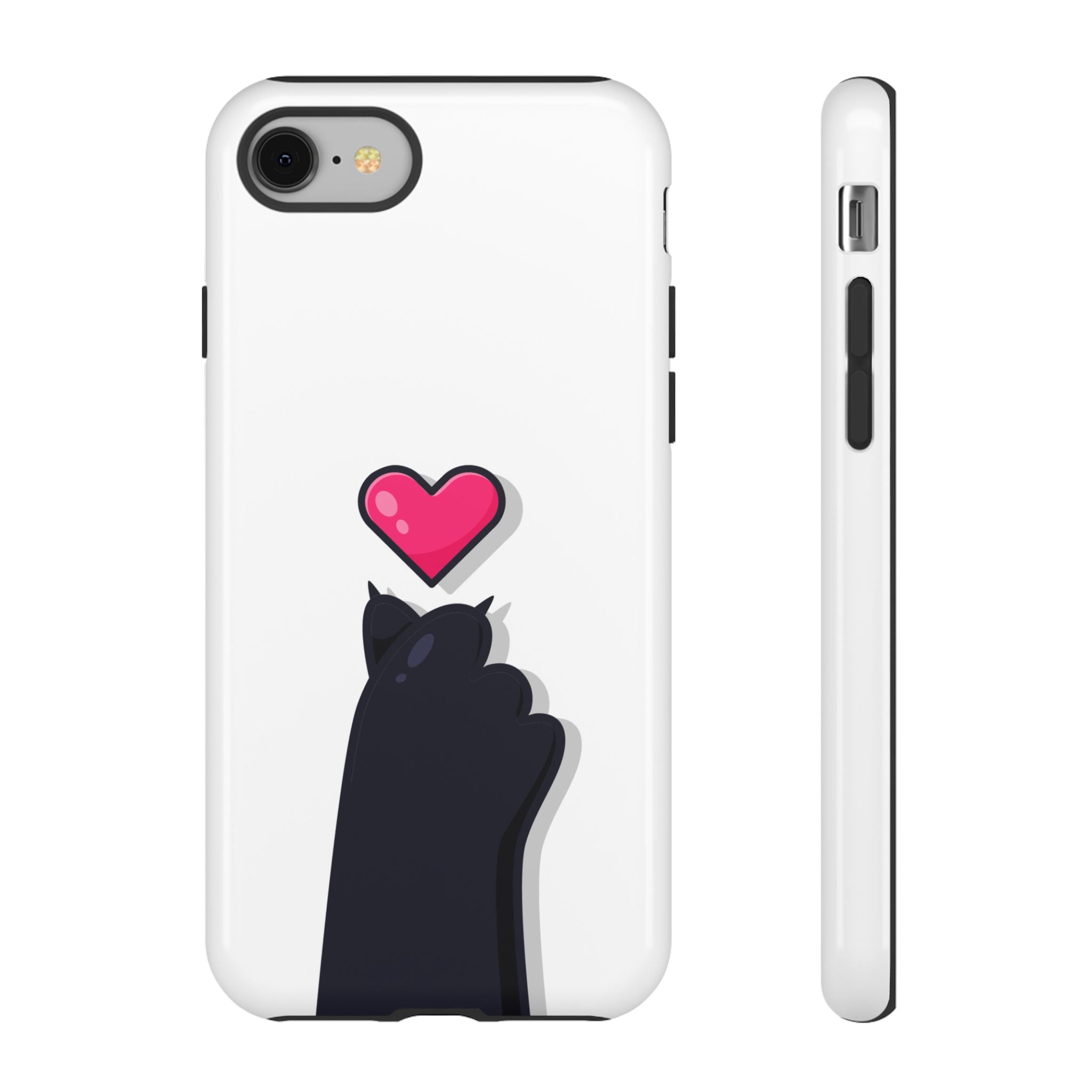 Cute Cat Love Phone Case, Tough Cell Phone Cover, Animal Lover Gifts, Pet Parent Accessories, Valentine's Day Essentials