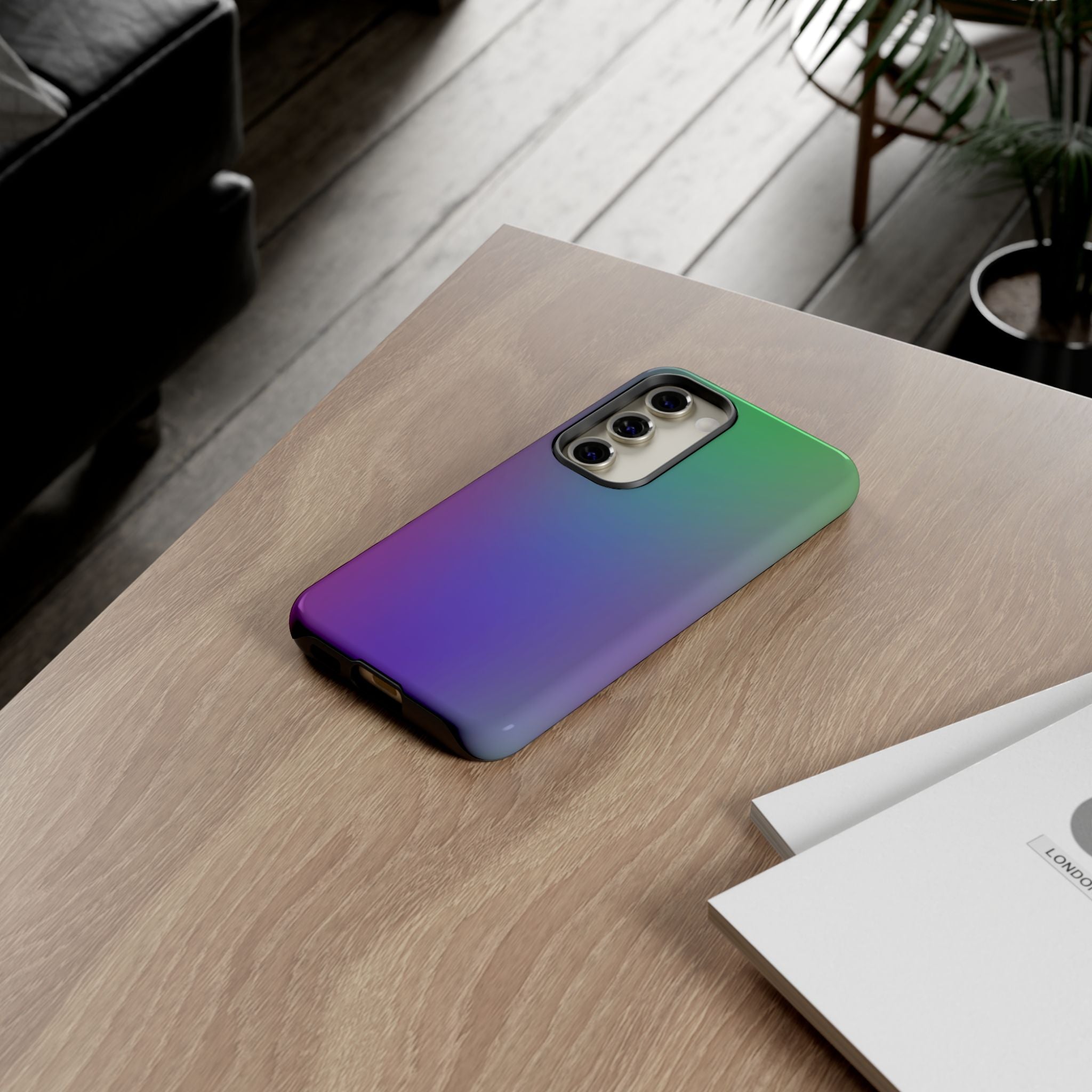 Gradient Phone Case, Durable Phone Protector, Trendy Cell Phone Accessory, Gift for Tech Lovers, Stylish Mobile Case