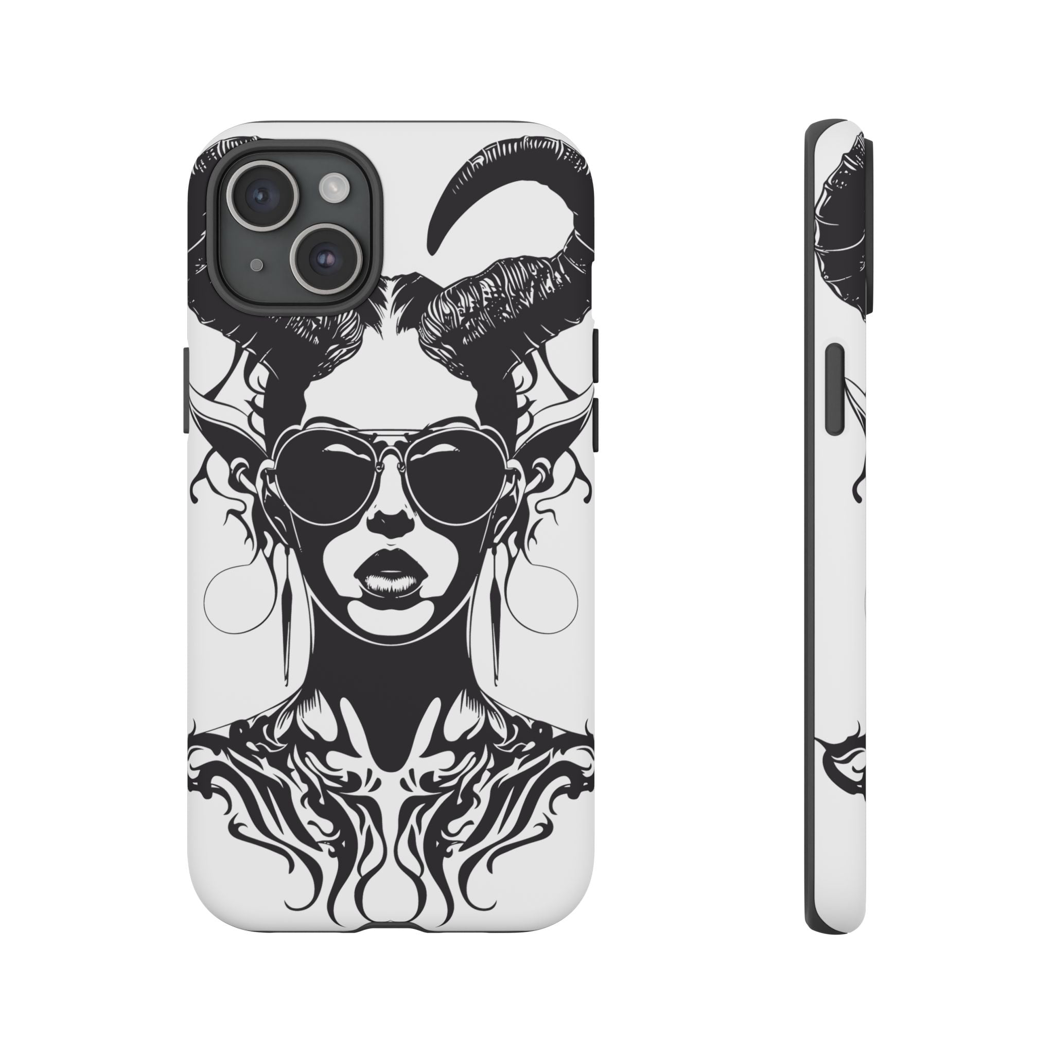 Tough Cases: Stylish Phone Case with Edgy Design, Protective Cover, Gift for Her, Trendy Accessories, Unique Art, Holiday Present