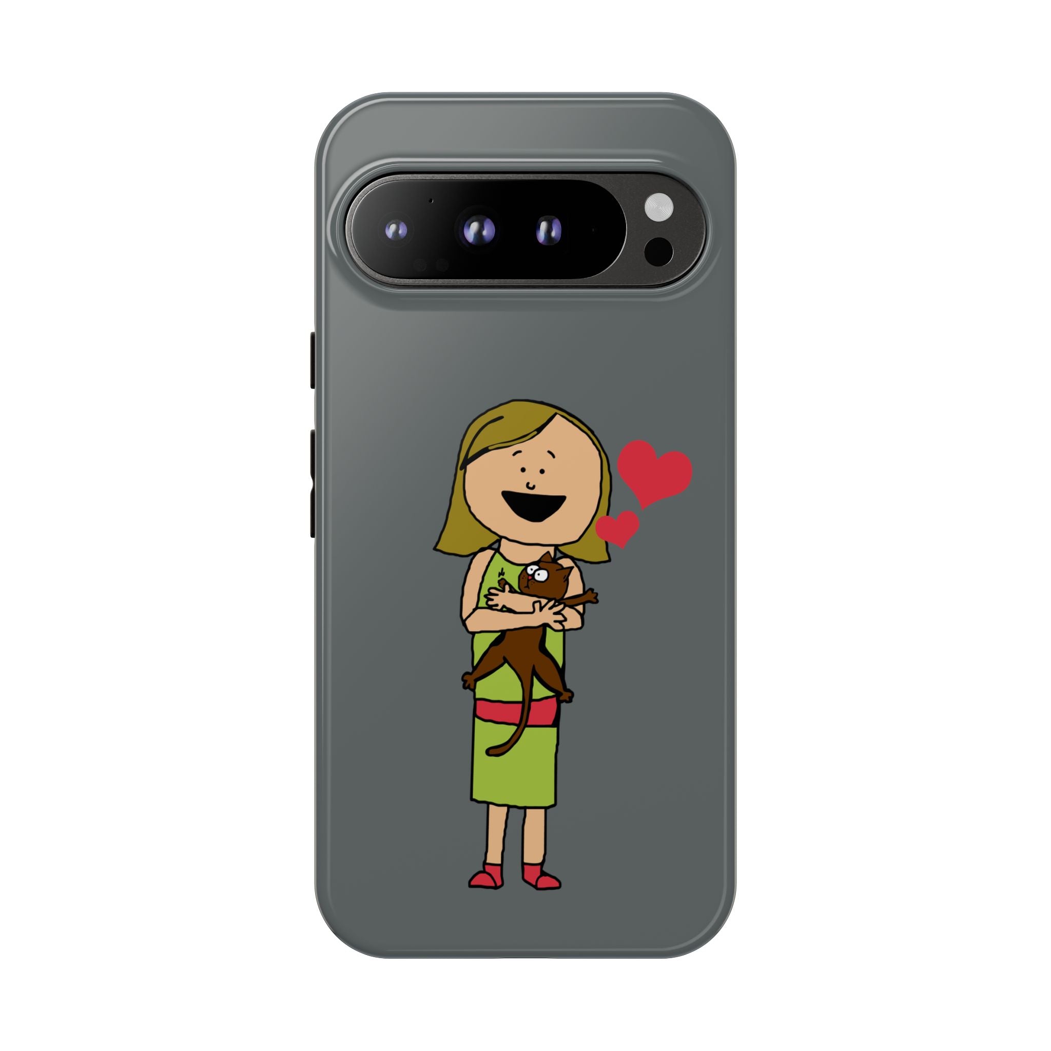 Pet Lover's Phone Case, Cute Animal Phone Cover, Gift for Dog Lovers, Cartoon Design, Fun Smartphone Accessory