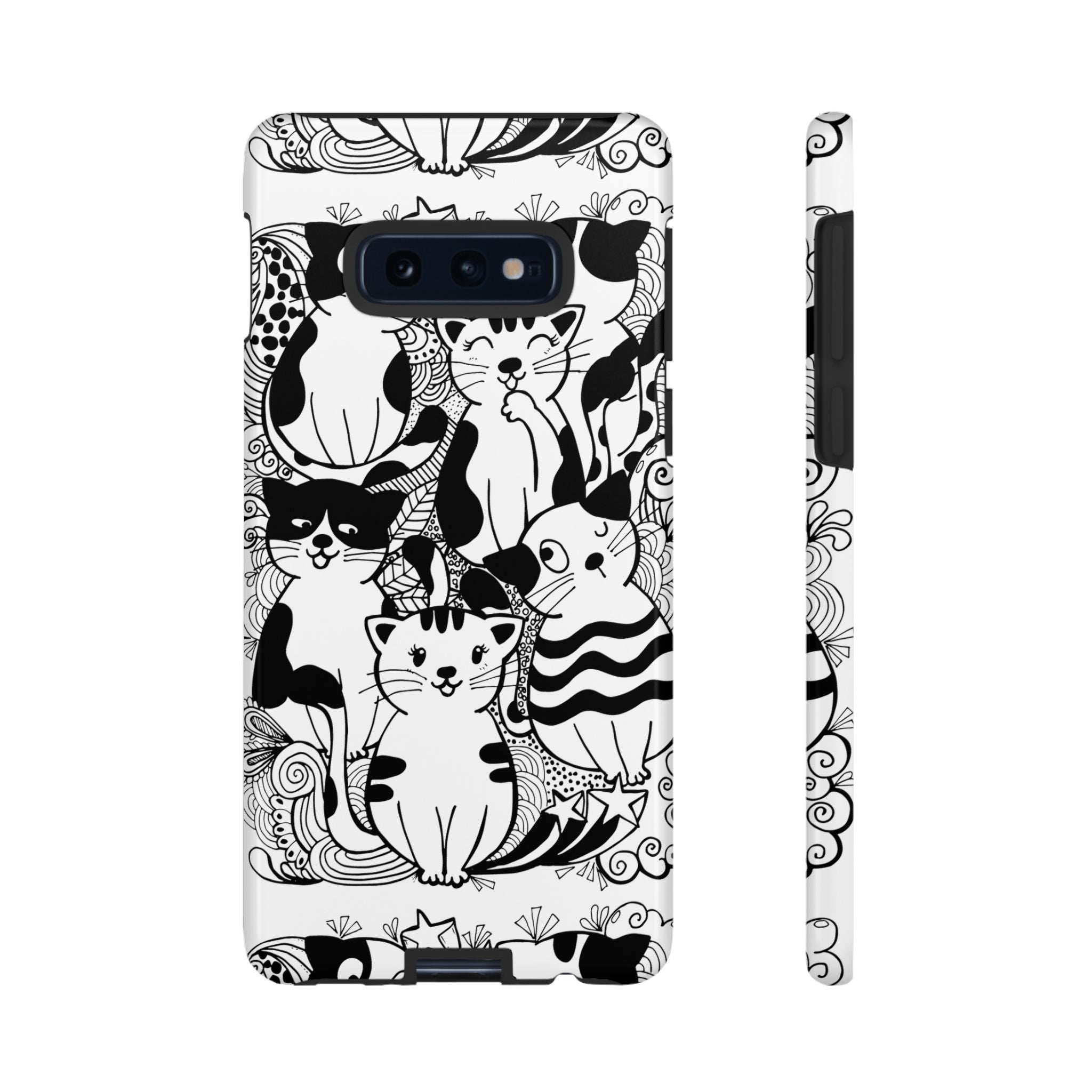 Cat-Themed Phone Case, Cute Cat Art, Pet Lover Gift, Birthday Present, Unique Cat Decor, Fun Tech Accessories, Animal Lover Case