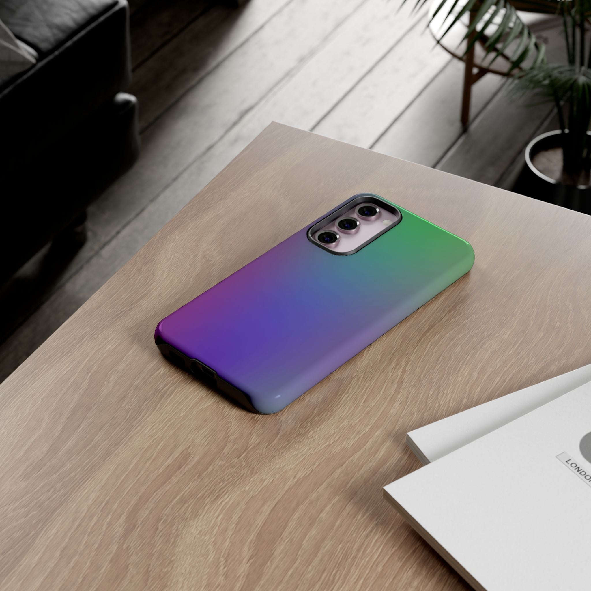 Gradient Phone Case, Durable Phone Protector, Trendy Cell Phone Accessory, Gift for Tech Lovers, Stylish Mobile Case