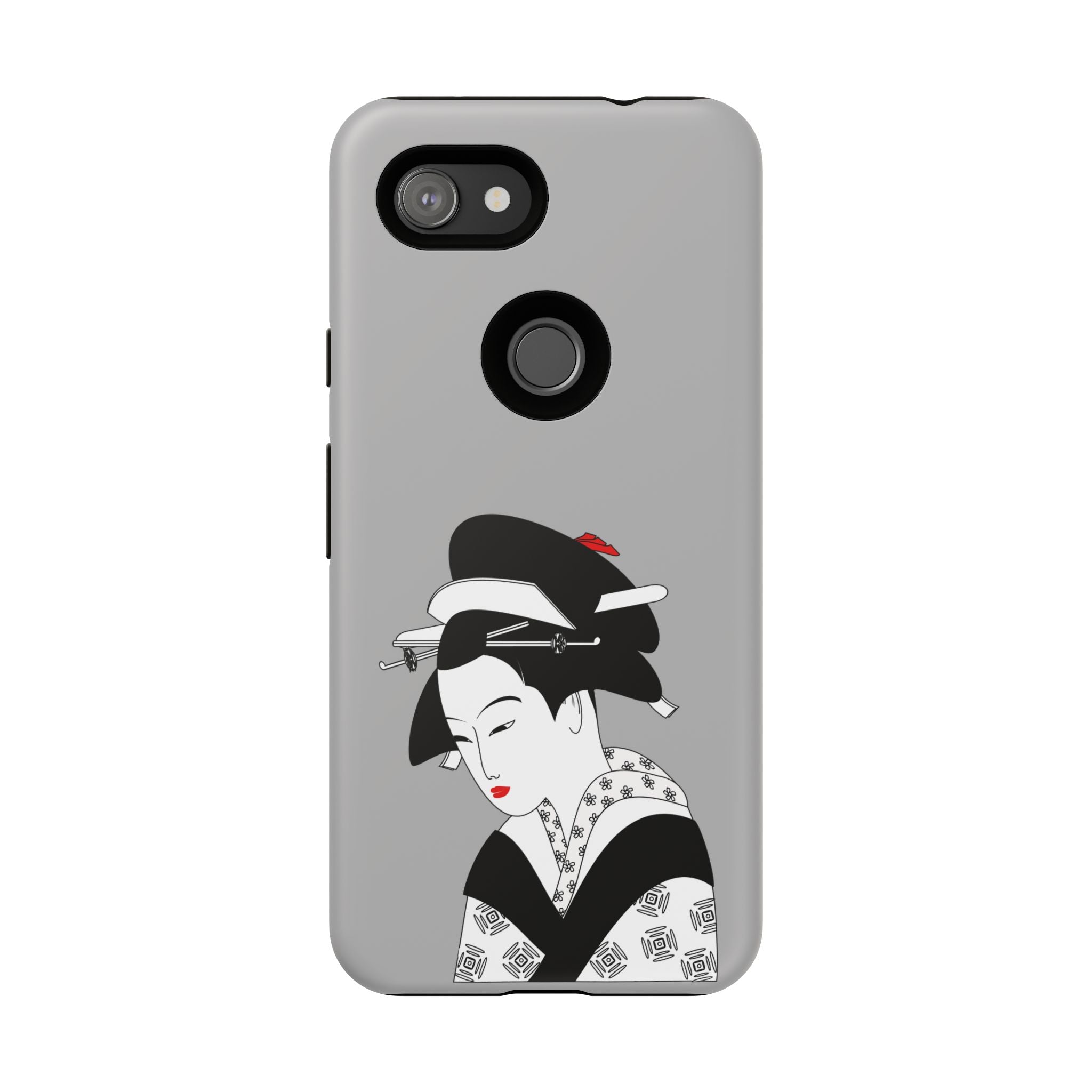 Stylish Phone Case with Japanese Geisha Design, Tough Phone Case, Cute Phone Cover, Japanese Art, Ethnic Style