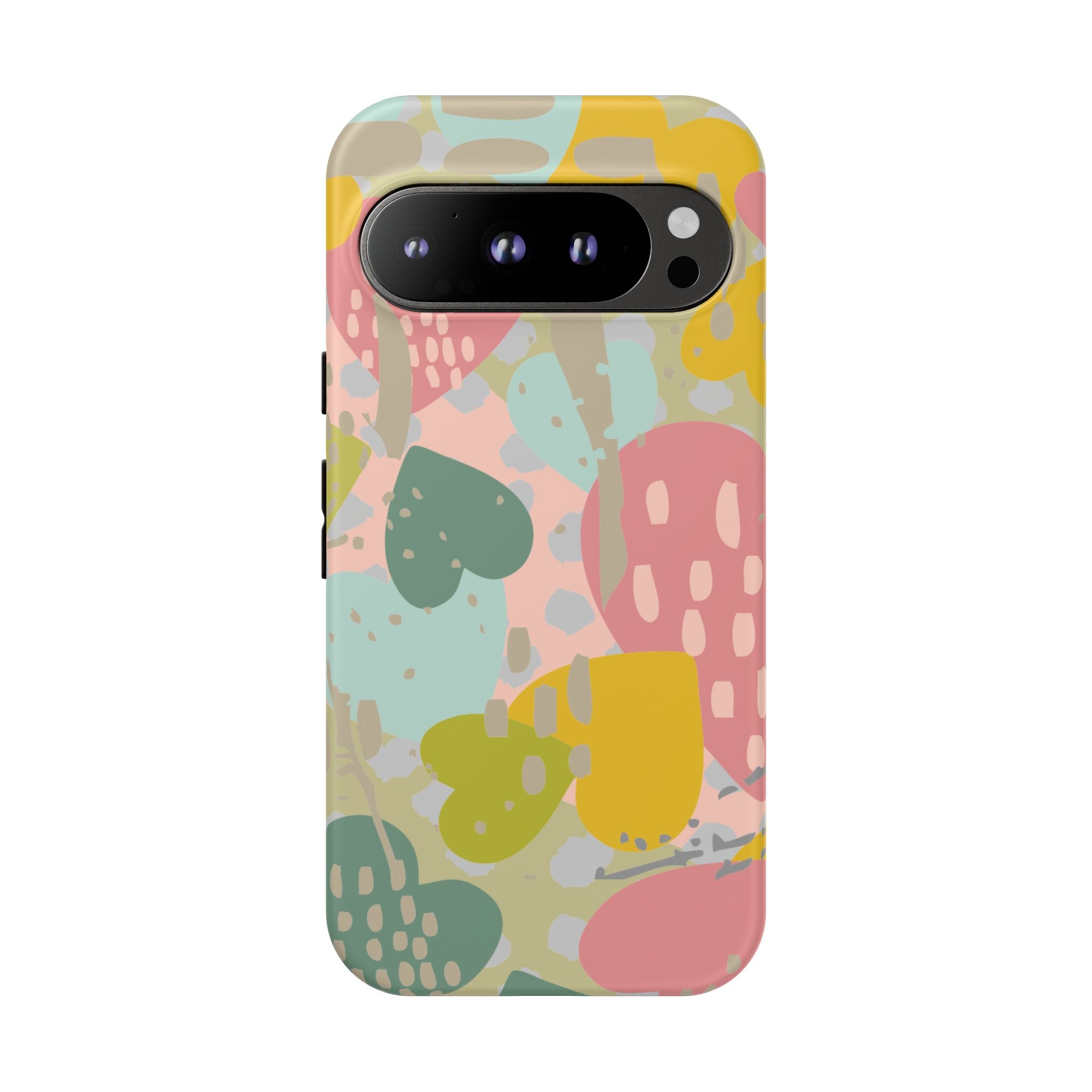 Colorful Heart Phone Case, Tough Cases for Women, Cute Phone Accessories, Gift for Her, Trends for Teens, Valentine's Day Gift