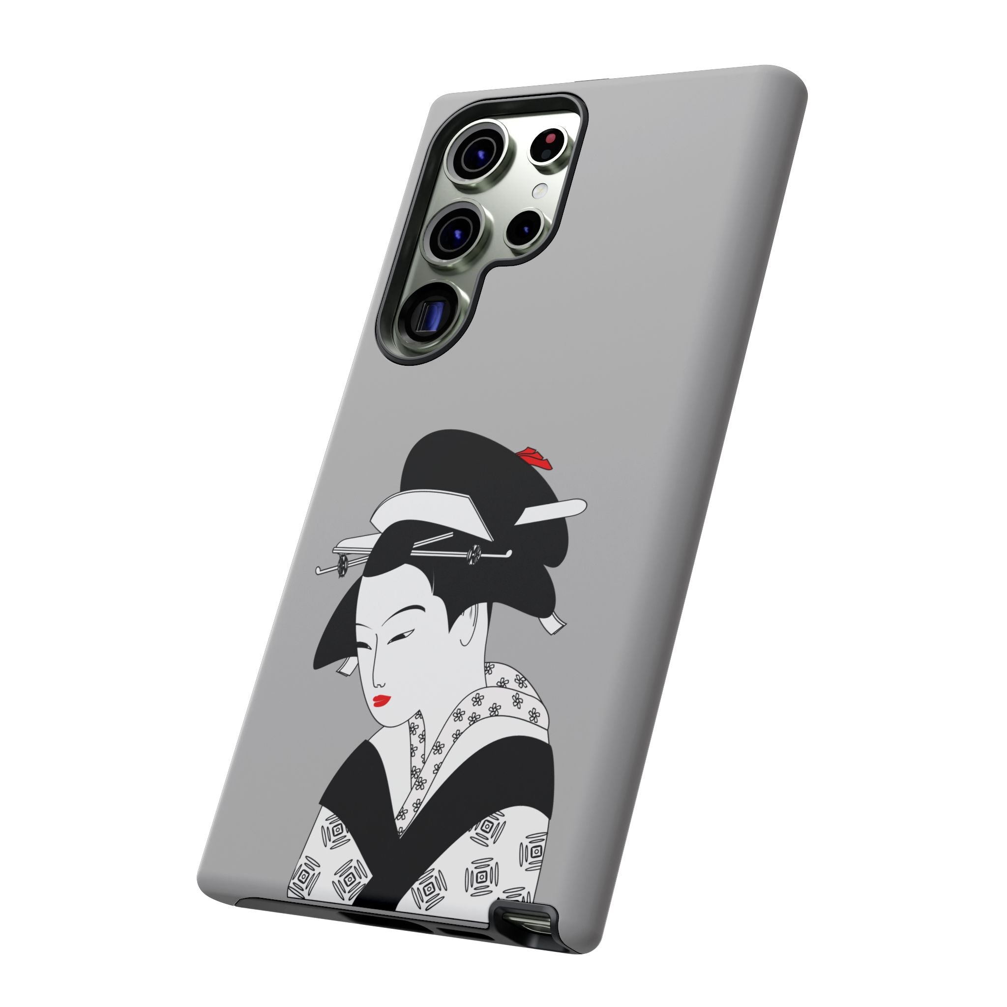 Stylish Phone Case with Japanese Geisha Design, Tough Phone Case, Cute Phone Cover, Japanese Art, Ethnic Style