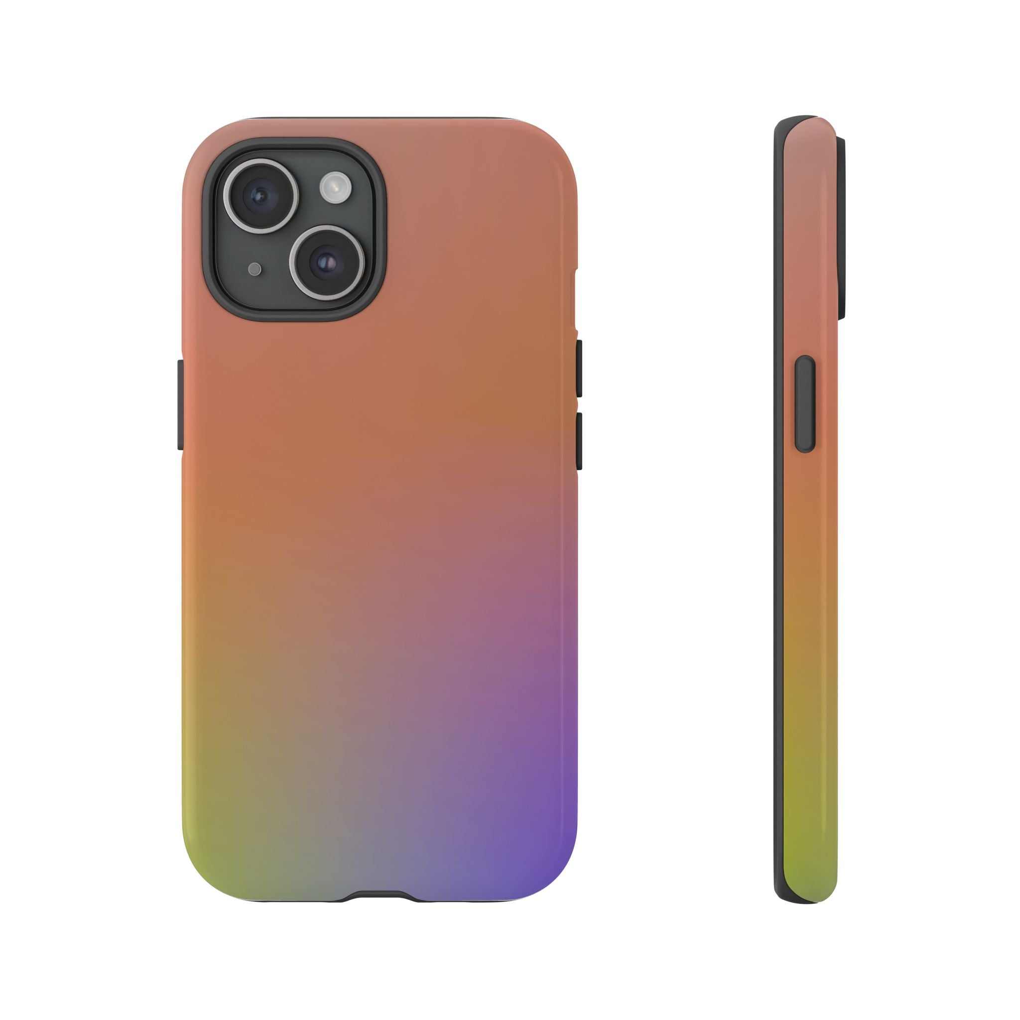 Colorful Gradient Phone Case, Tough Cases for iPhone, Customizable Phone Cover, Trendy Tech Accessory, Gift for Tech Lovers