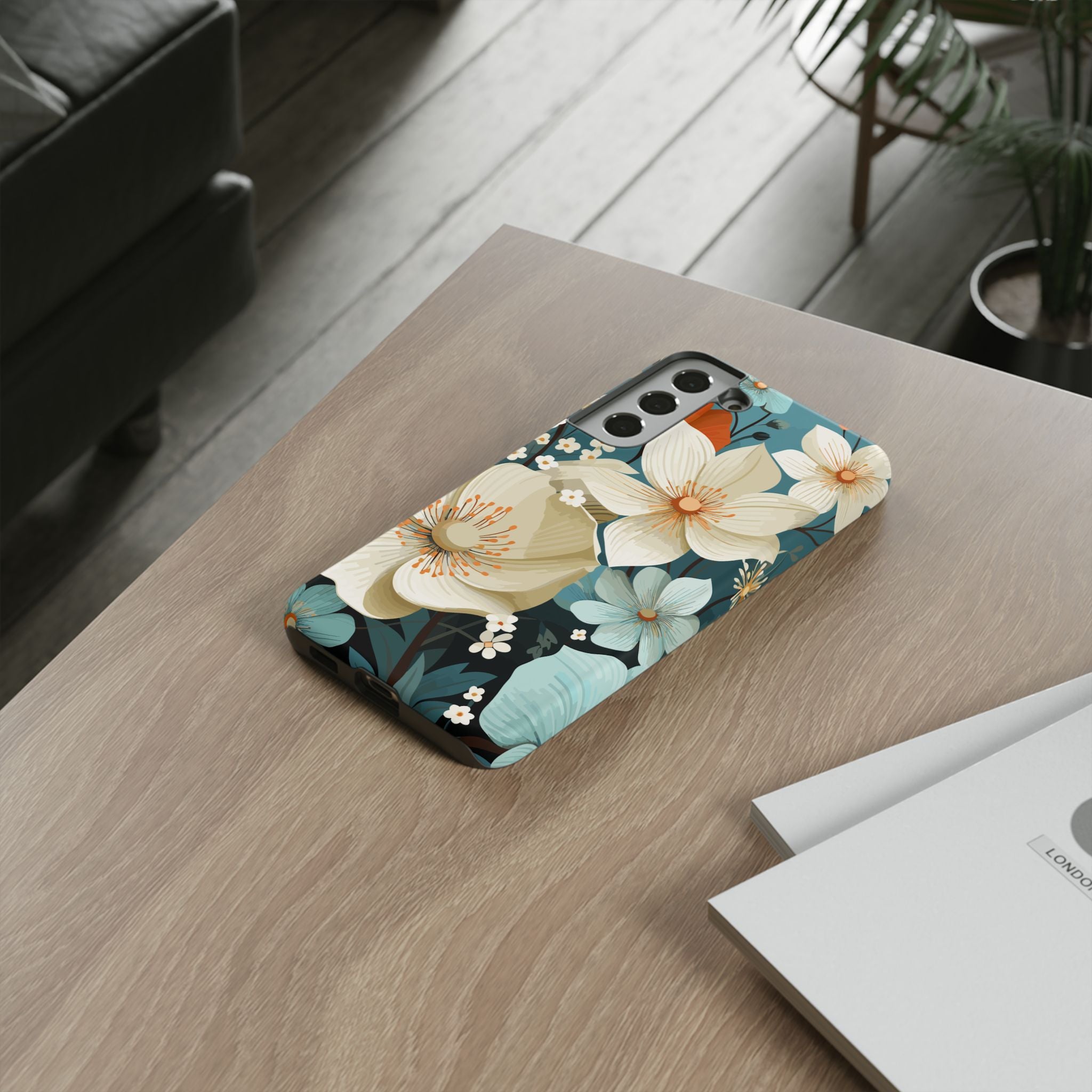 Floral Phone Case, Stylish Tough Cases with Botanical Design, Flower Print Phone Cover, Gifts for Nature Lovers, Eco-Friendly Mobile Cover