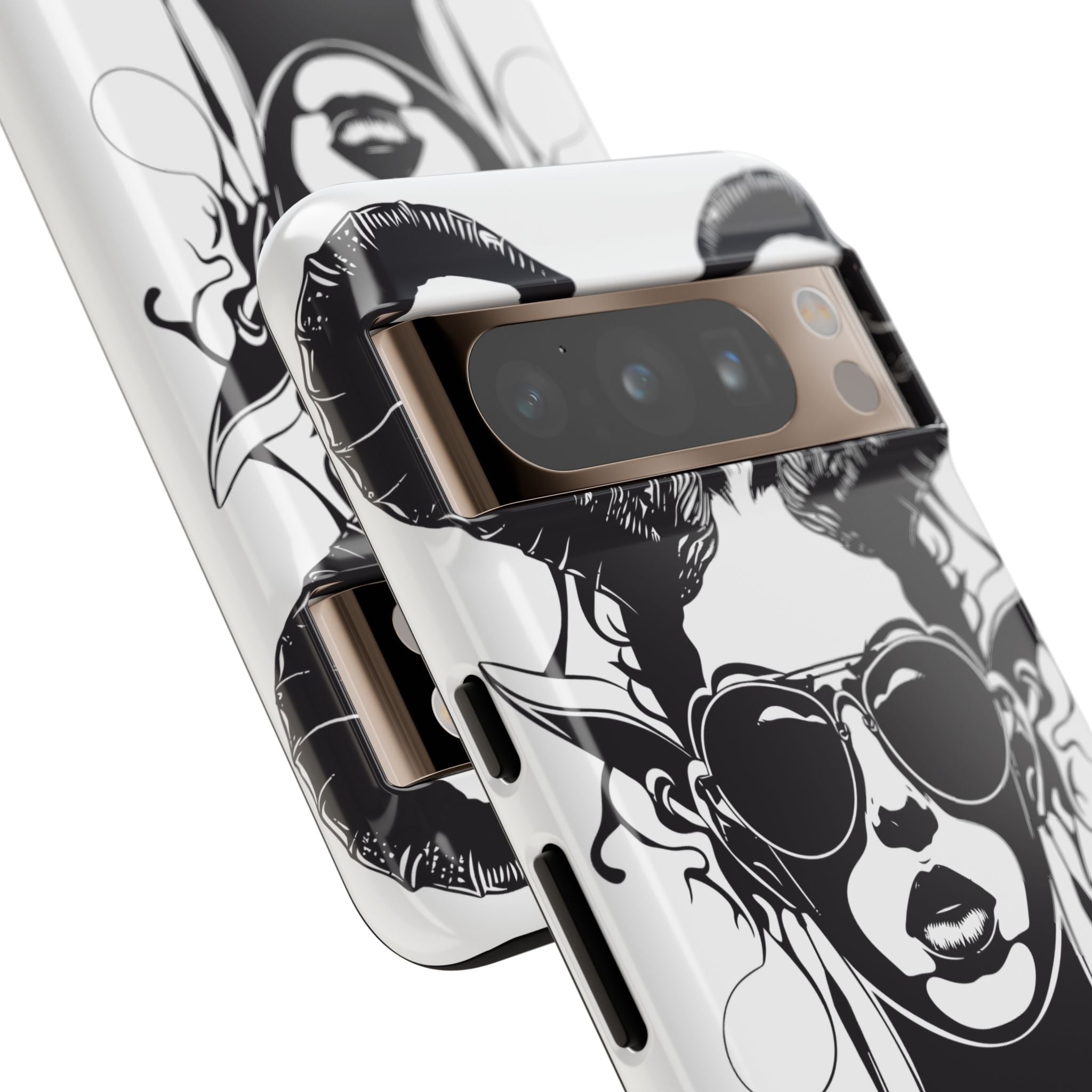 Tough Cases: Stylish Phone Case with Edgy Design, Protective Cover, Gift for Her, Trendy Accessories, Unique Art, Holiday Present