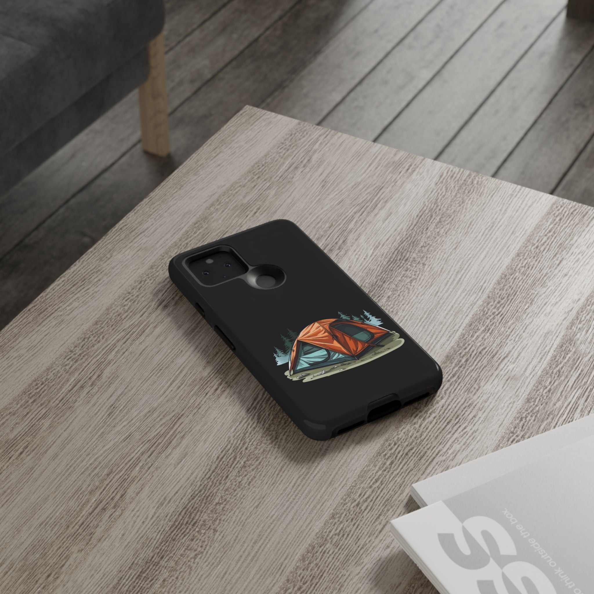 Camping Phone Case, Outdoor Adventure, Nature Lover Gift, Tough Cases, Hiking Accessory, Travel Gear, Camping Vibes