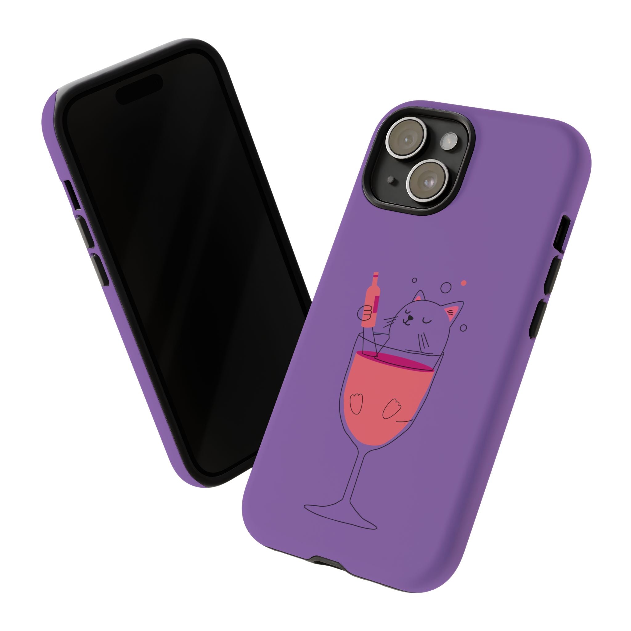 Cute Cat Phone Case, Fun Gift for Cat Lovers, Colorful Phone Cover, Pet Lover Accessory, Unique Cat Themed Case