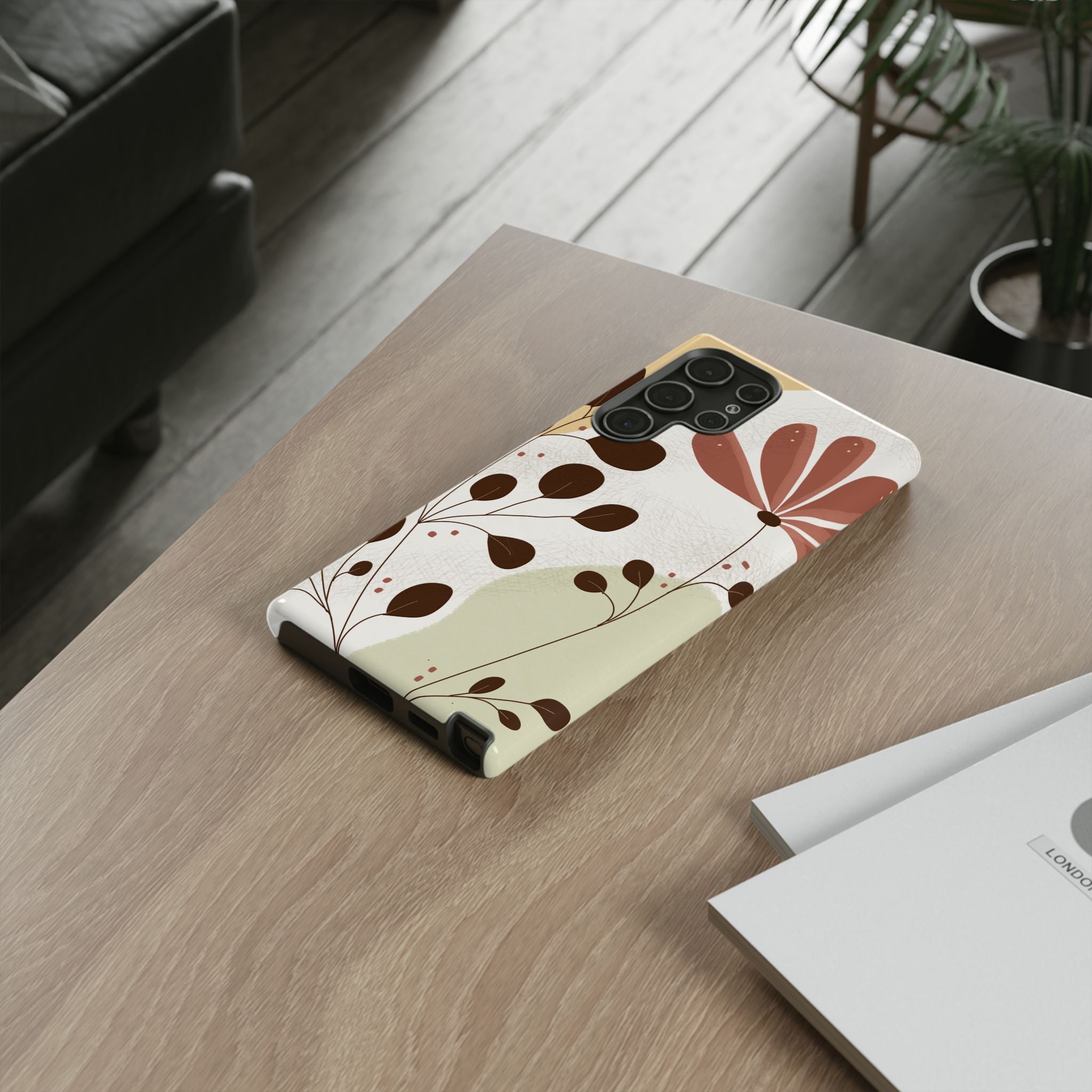 Floral Phone Case - Stylish Tough Cases for Women, Trendy Phone Cover, Gift for Her, Birthday Present, Everyday Use