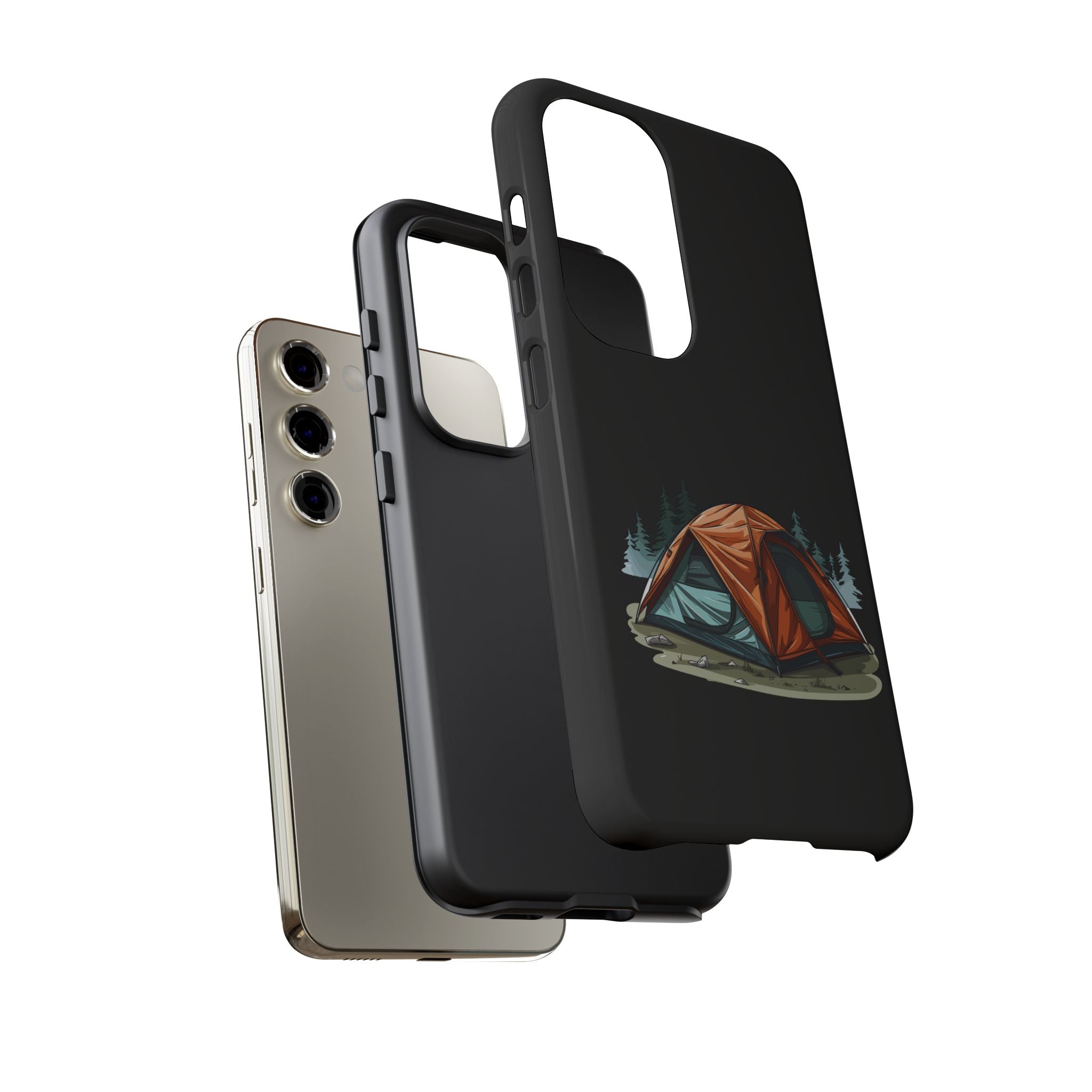 Camping Phone Case, Outdoor Adventure, Nature Lover Gift, Tough Cases, Hiking Accessory, Travel Gear, Camping Vibes