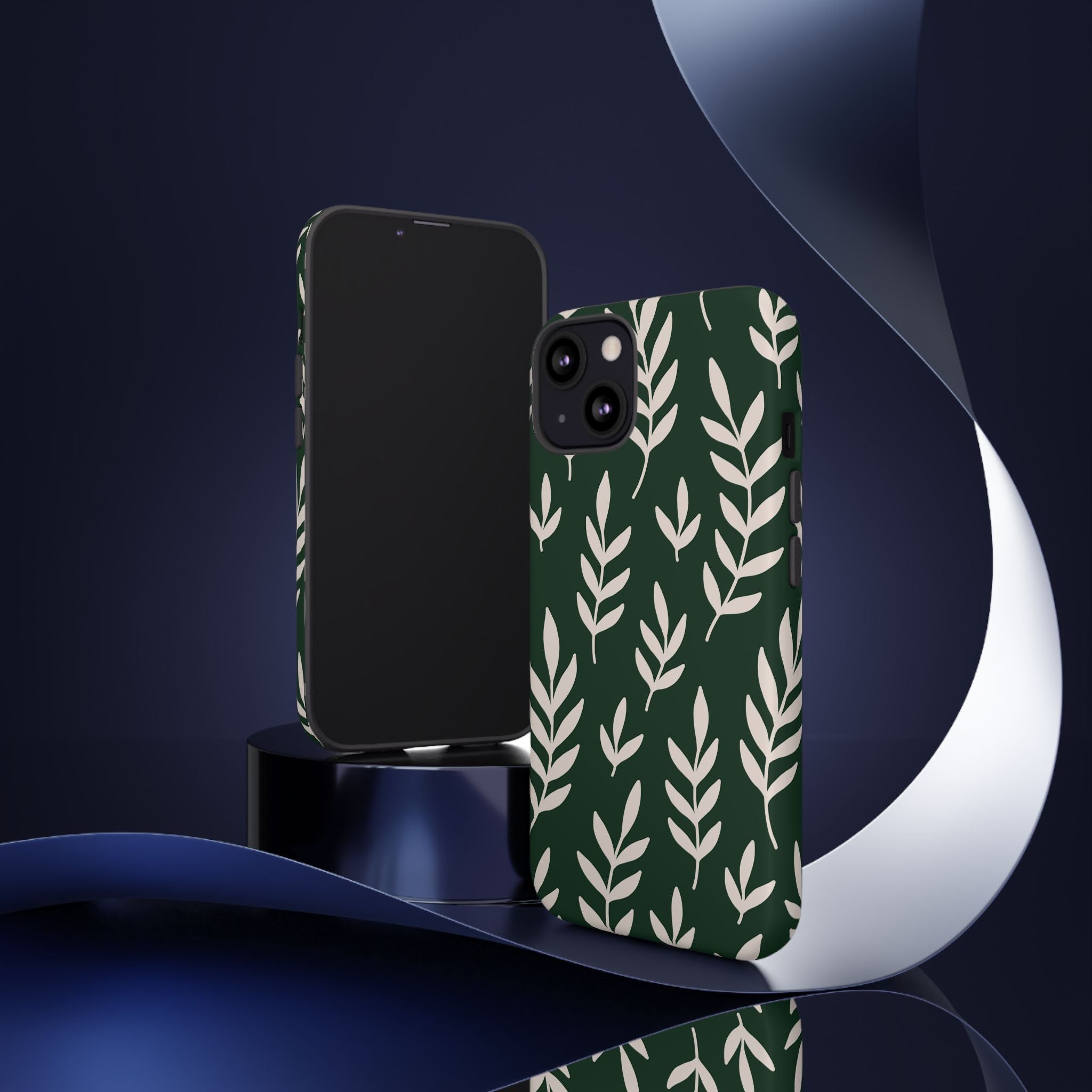 Leafy Phone Case, Tough Cases for Nature Lovers, Green Leaf Design, Eco-Friendly, Stylish Mobile Cover, Gift for Her