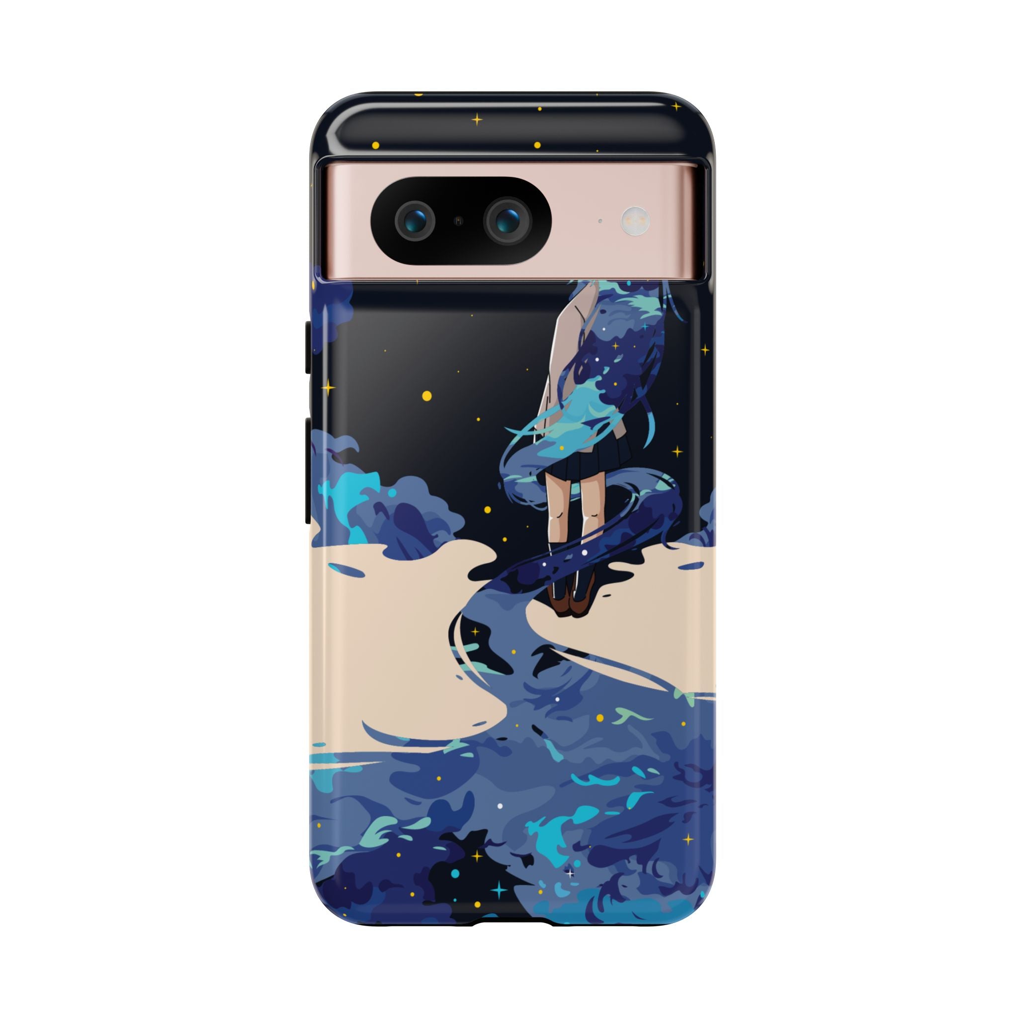 Galaxy-Inspired Phone Case, Celestial Design, Tough Phone Cover, Gift for Space Lovers, Artsy Accessories, Unique Merchandise