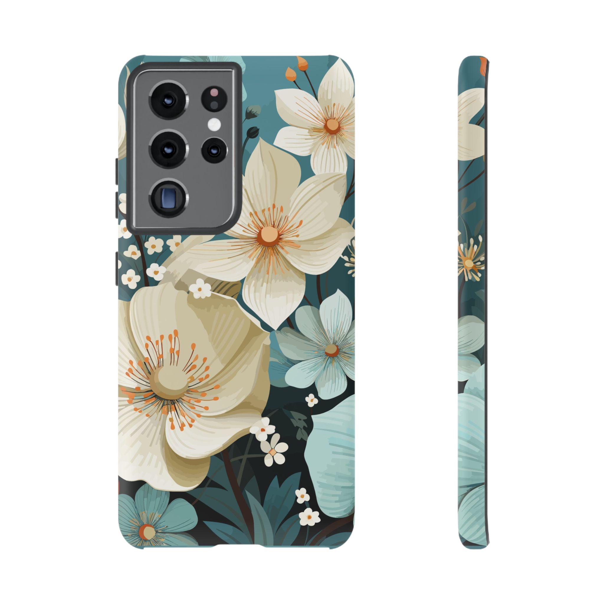 Floral Phone Case, Stylish Tough Cases with Botanical Design, Flower Print Phone Cover, Gifts for Nature Lovers, Eco-Friendly Mobile Cover