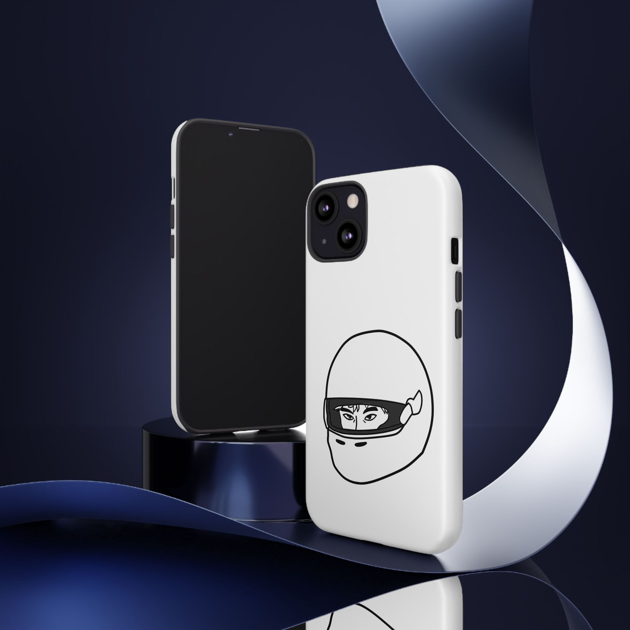 Stylish Phone Case with Racing Helmet Design | Tough Cases | Unique Gift, Motorcycle Enthusiast, Race Lover, Custom Accessory, Everyday Use