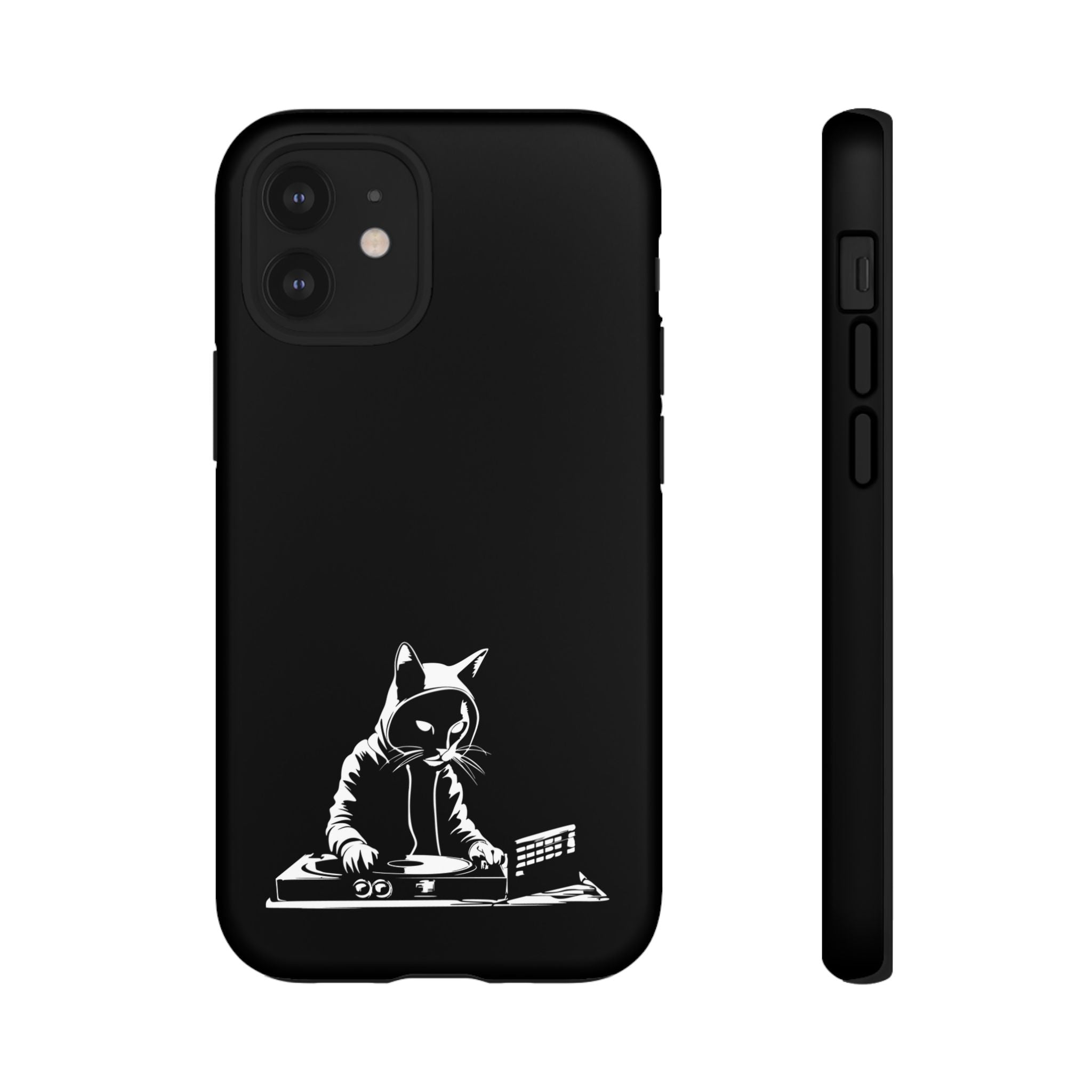 Cat DJ Phone Case | Stylish Tough Cases for Music Lovers, Gift for Cat Owners, Unique Phone Accessory, Cool Tech Gear