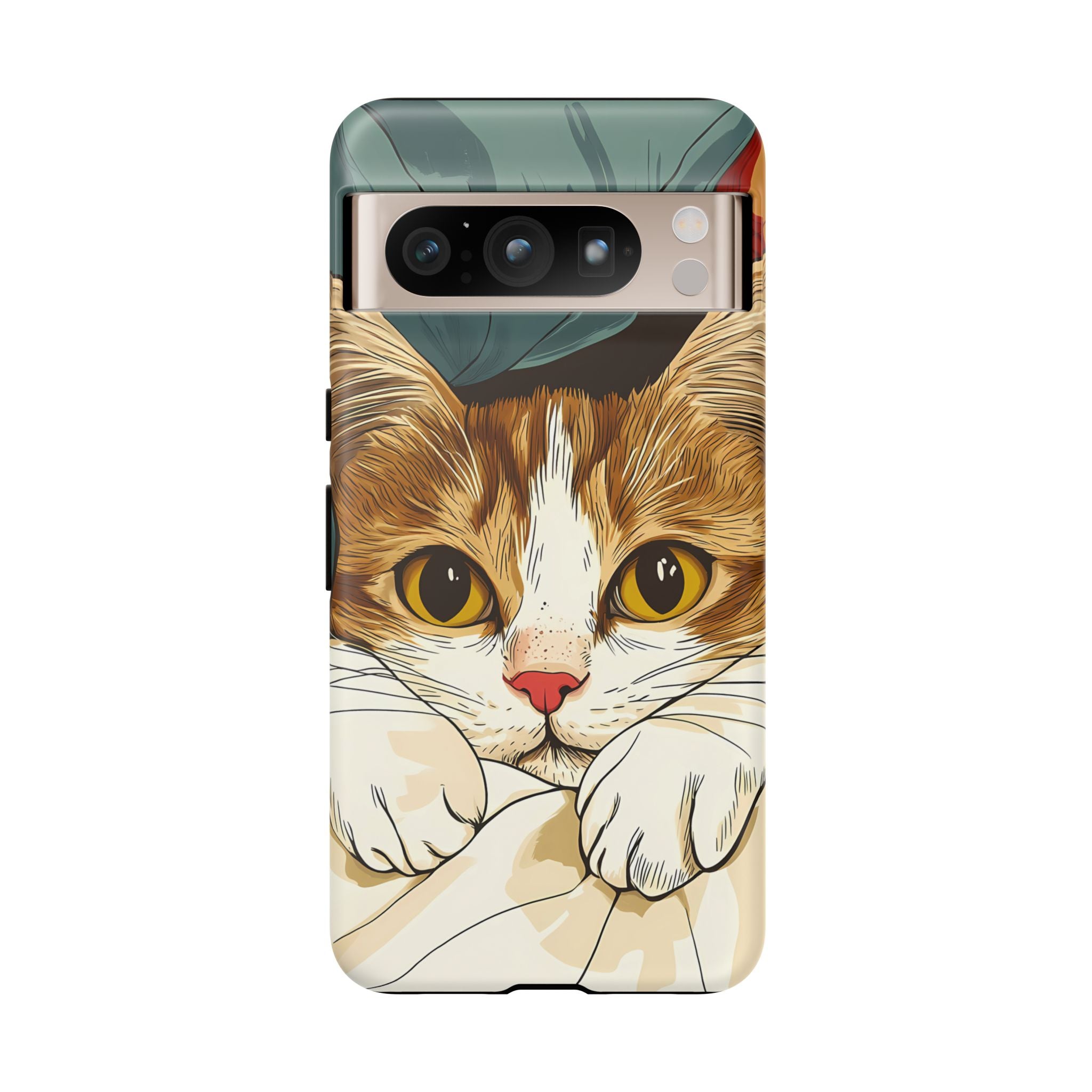 Cute Cat Phone Case - Ideal for Cat Lovers, Pet Owners, Birthday Gifts, Smartphone Accessories, Funny Pet Humor