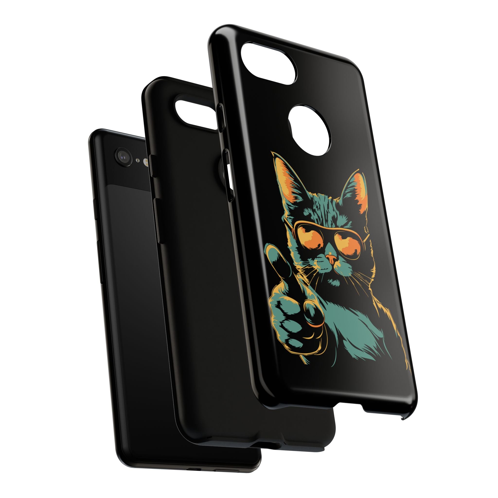 Cool Cat Phone Case, Stylish Phone Cover, Pet Lover Gift, Cute Cat Design, Fun Cat Accessories