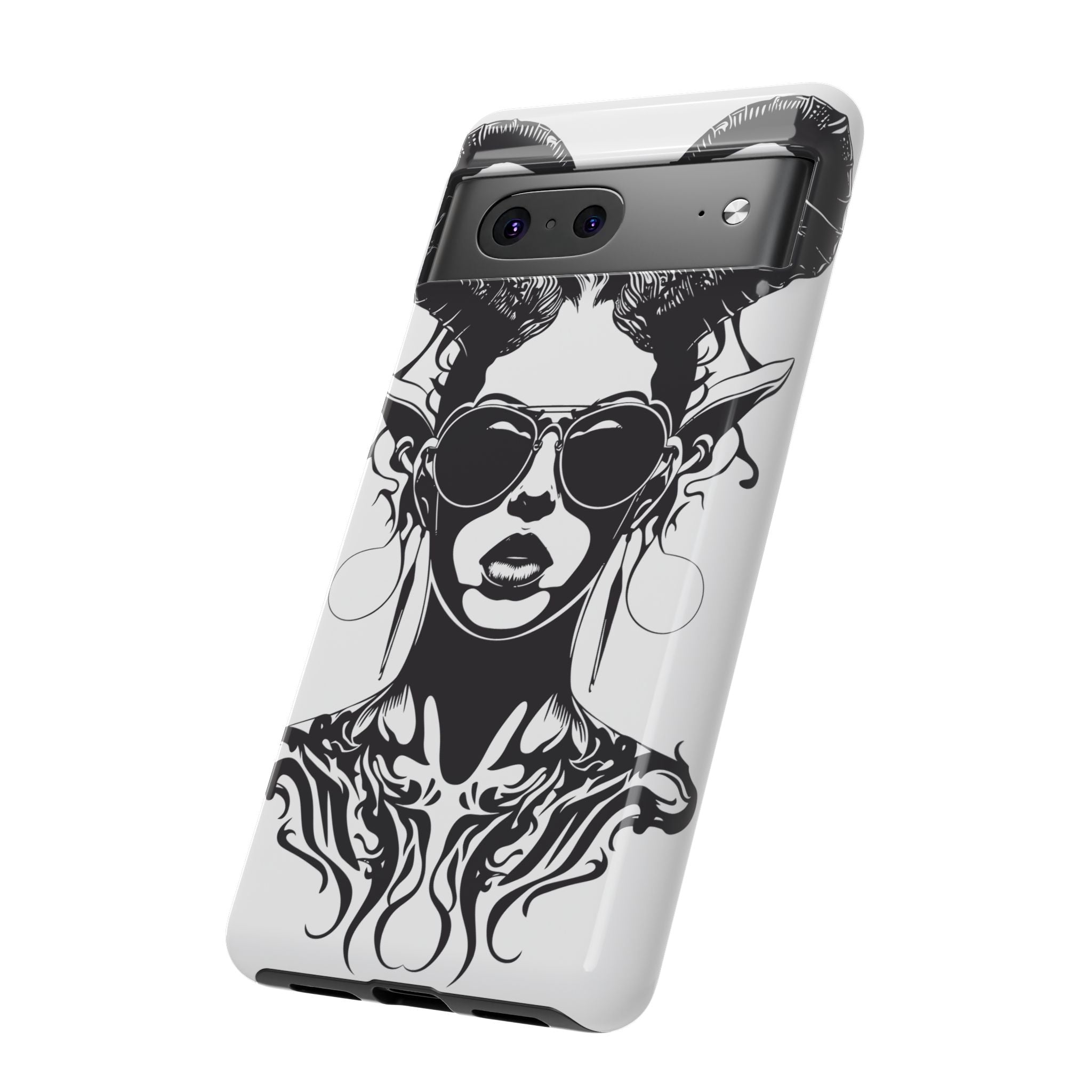 Tough Cases: Stylish Phone Case with Edgy Design, Protective Cover, Gift for Her, Trendy Accessories, Unique Art, Holiday Present
