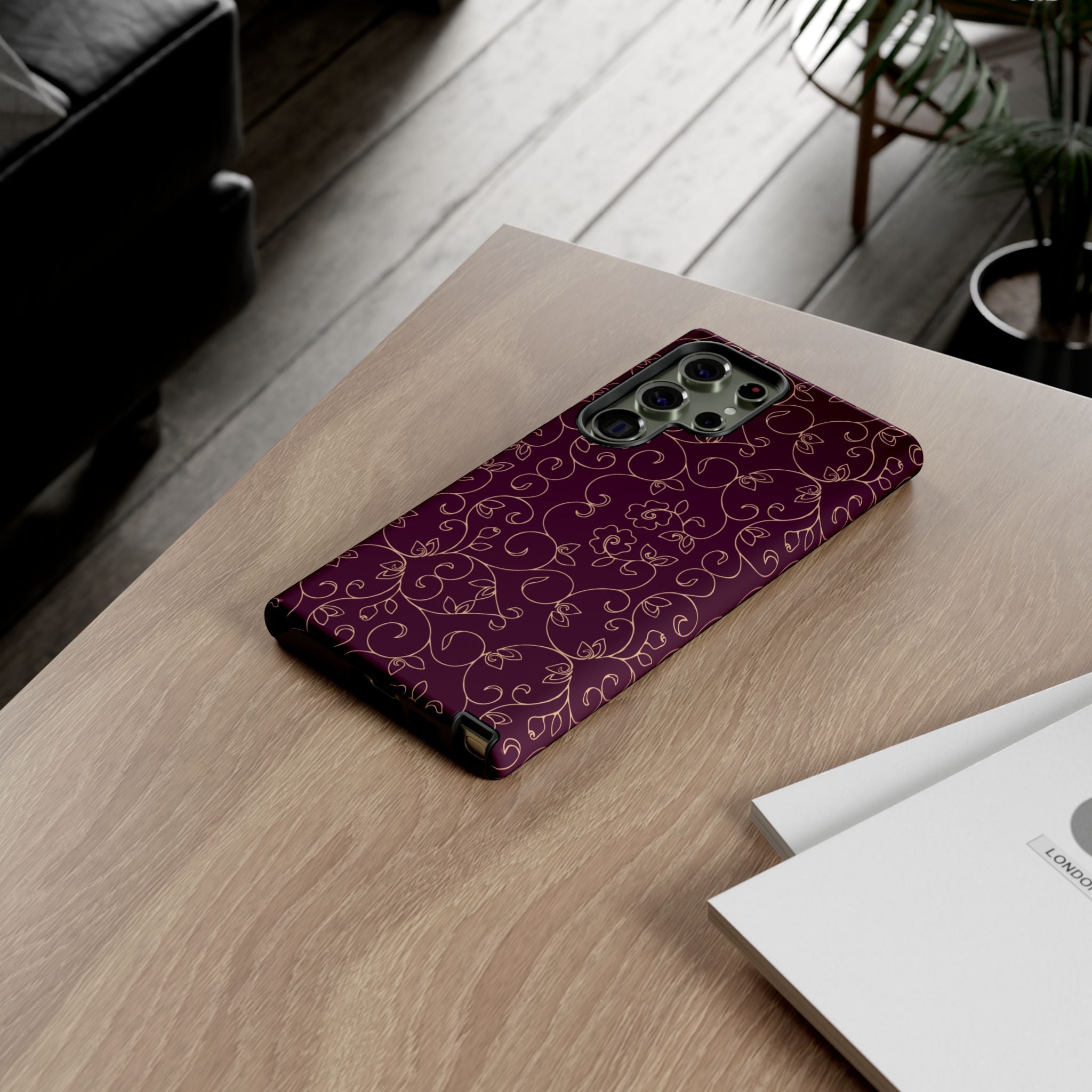 Elegant Floral Phone Case | Durable Mobile Cover, Gift for Her, Floral Design, Stylish Accessory, Phone Protection