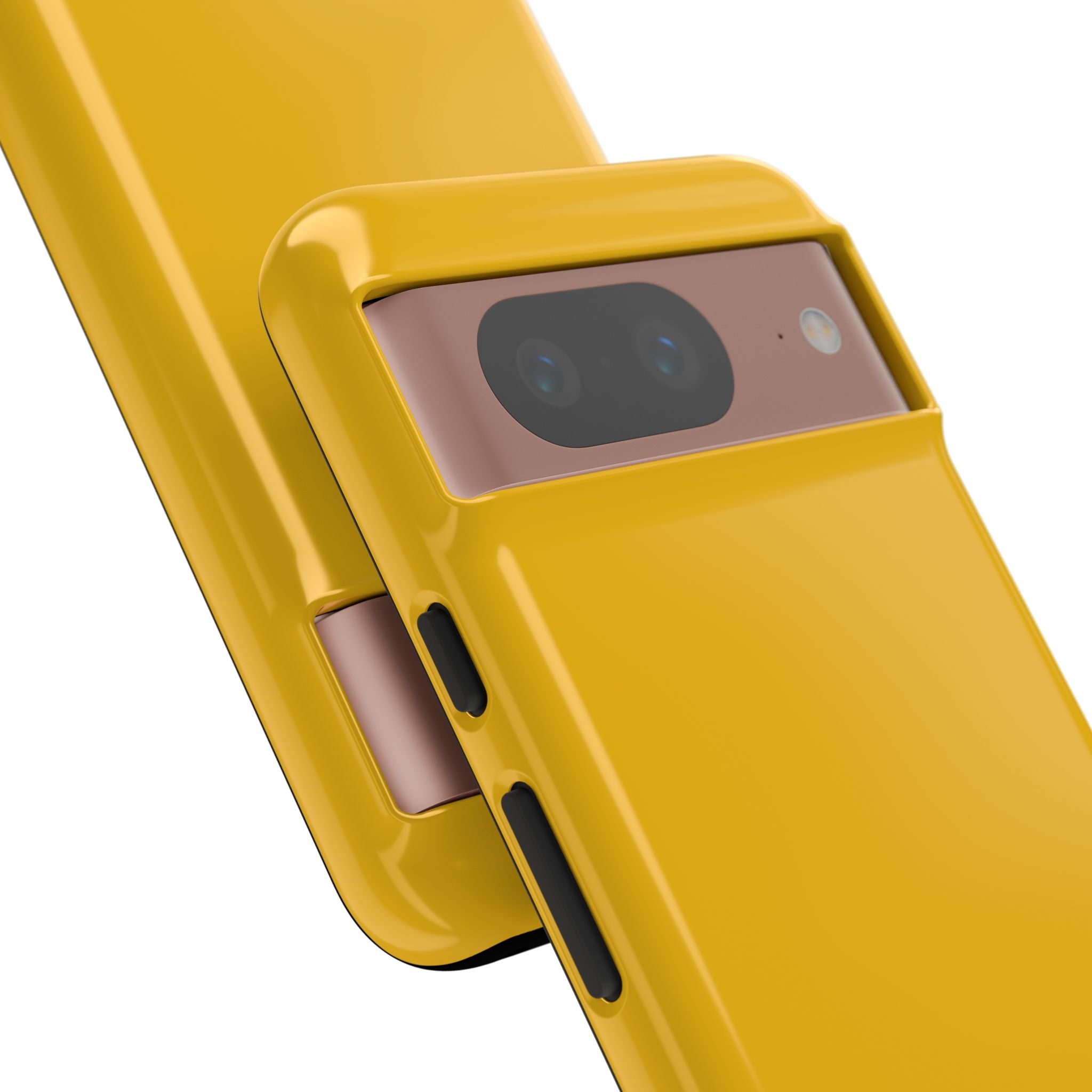 Motorcycle Phone Case, Tough Phone Cover, Gift for Bikers, Durable Tech Accessory, Yellow Motorcycle Design