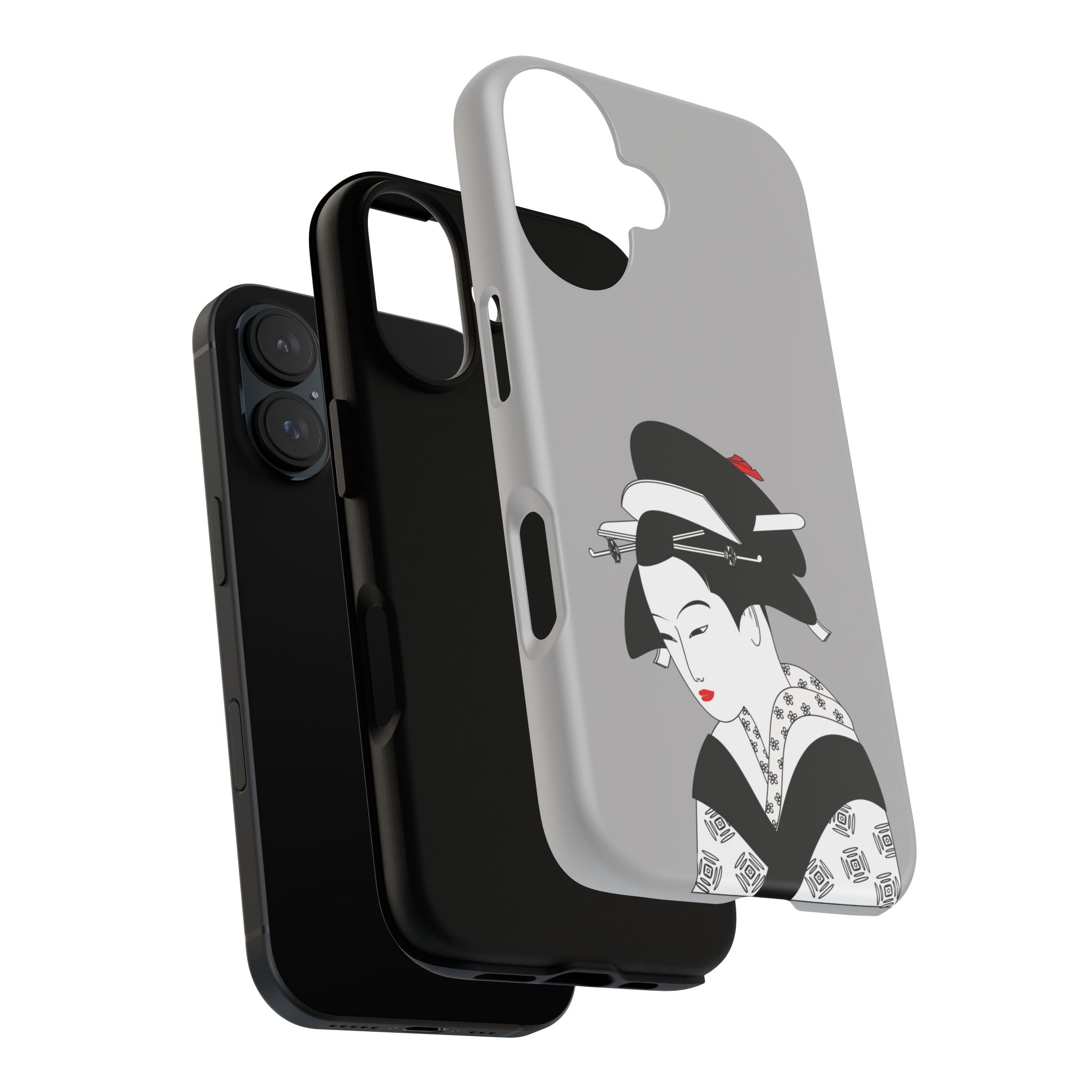 Stylish Phone Case with Japanese Geisha Design, Tough Phone Case, Cute Phone Cover, Japanese Art, Ethnic Style