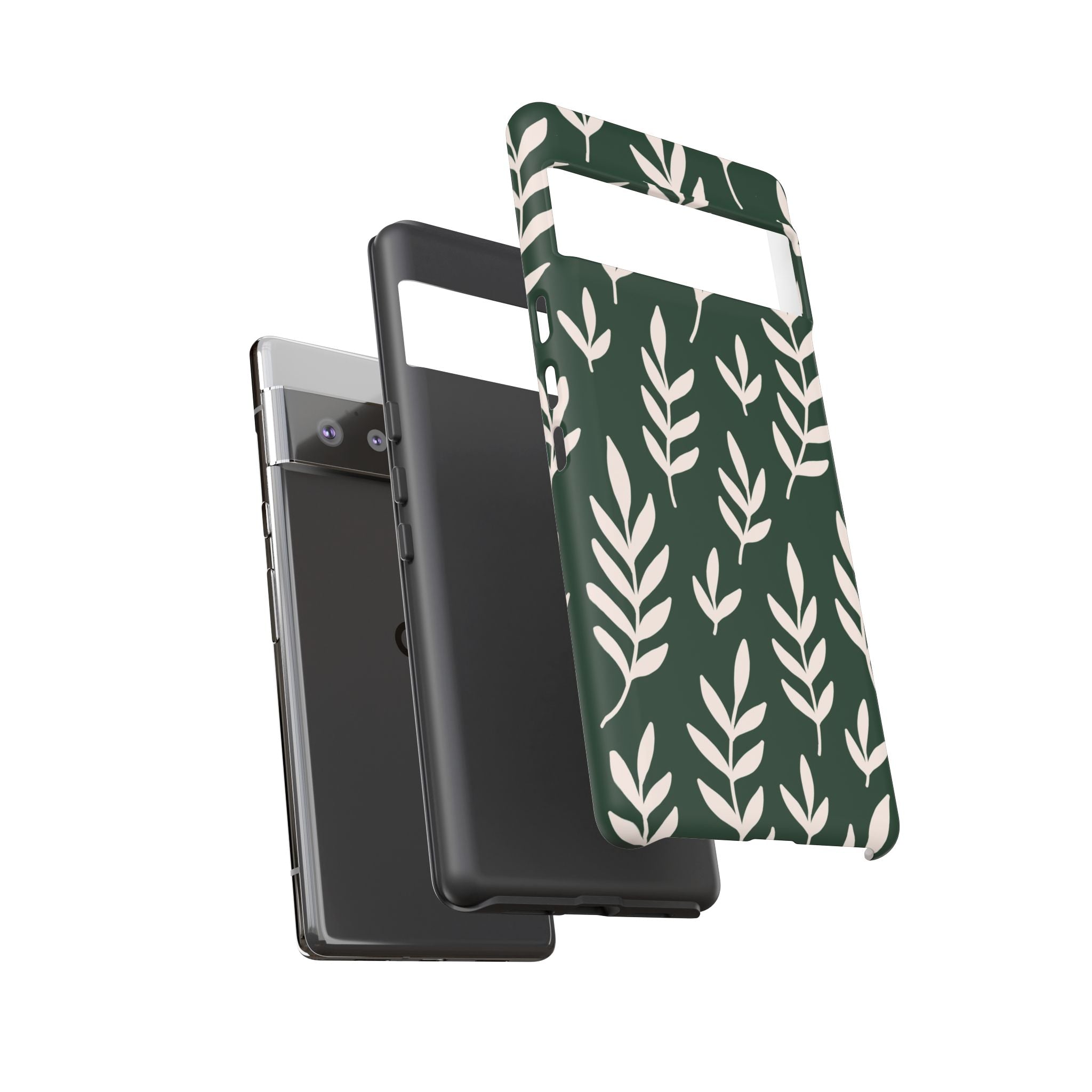 Leafy Phone Case, Tough Cases for Nature Lovers, Green Leaf Design, Eco-Friendly, Stylish Mobile Cover, Gift for Her
