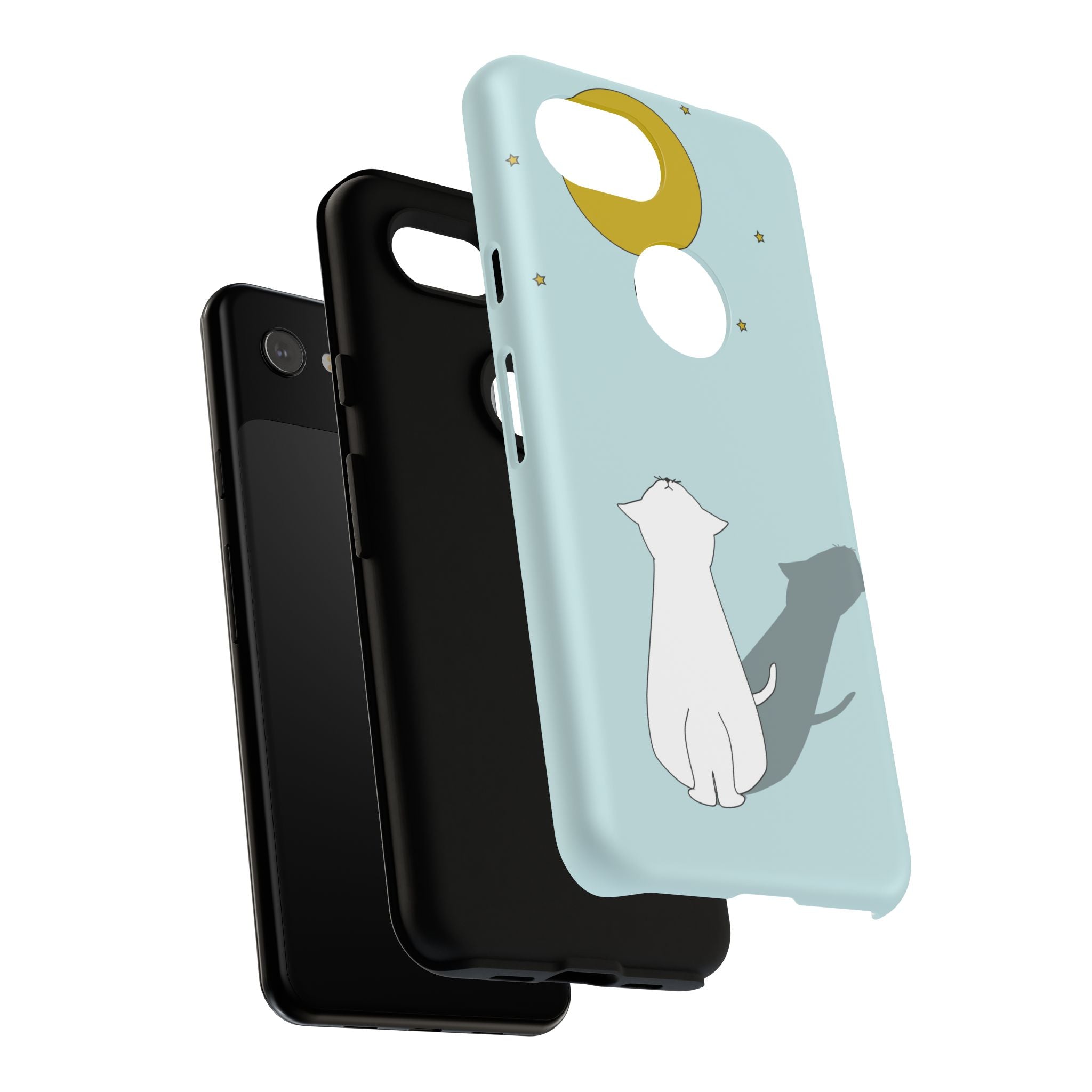 Cute Cat Phone Case, Tough Phone Cover, Pet Lover Gift, Unique Case, Animal Decor, Birthday Gift