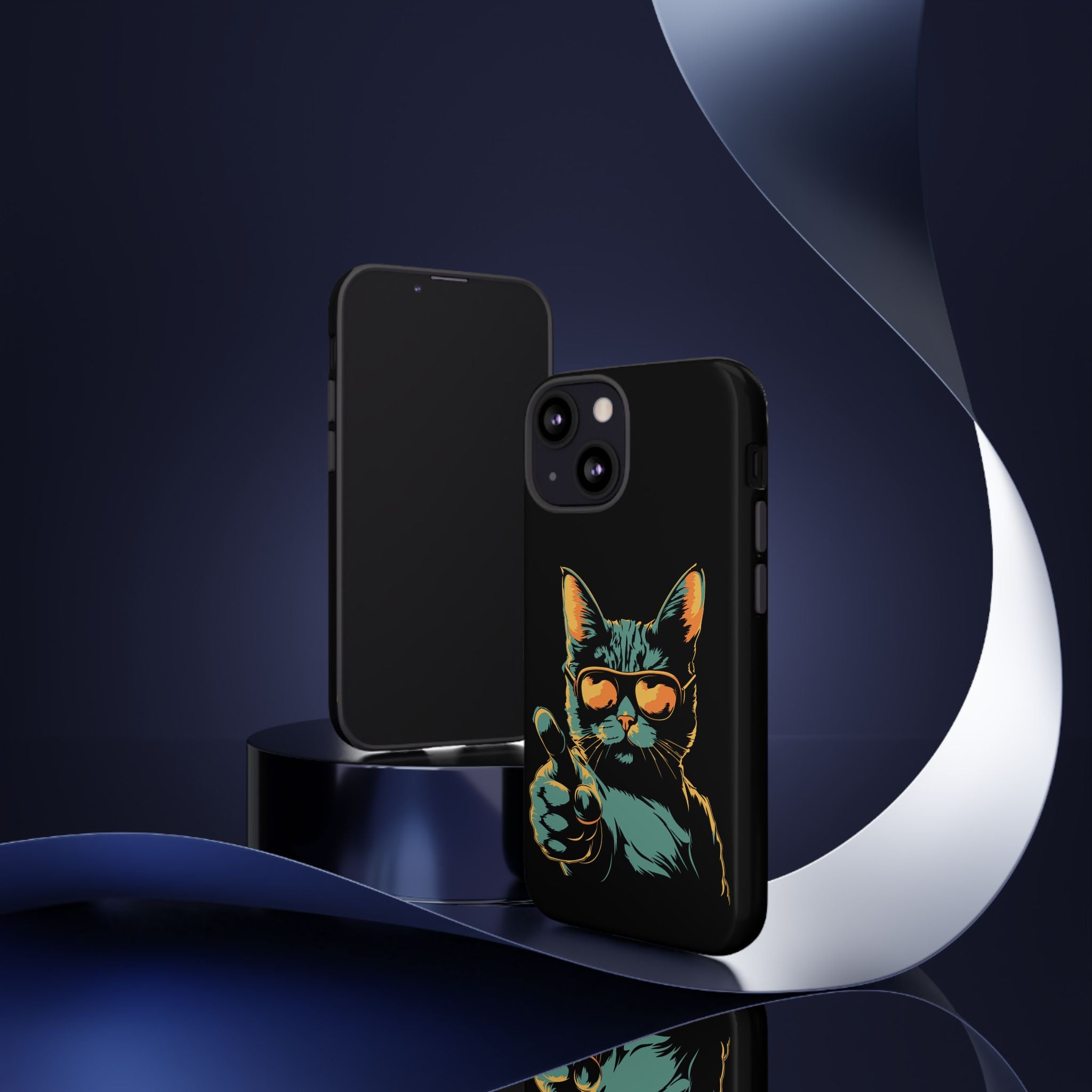 Cool Cat Phone Case, Stylish Phone Cover, Pet Lover Gift, Cute Cat Design, Fun Cat Accessories