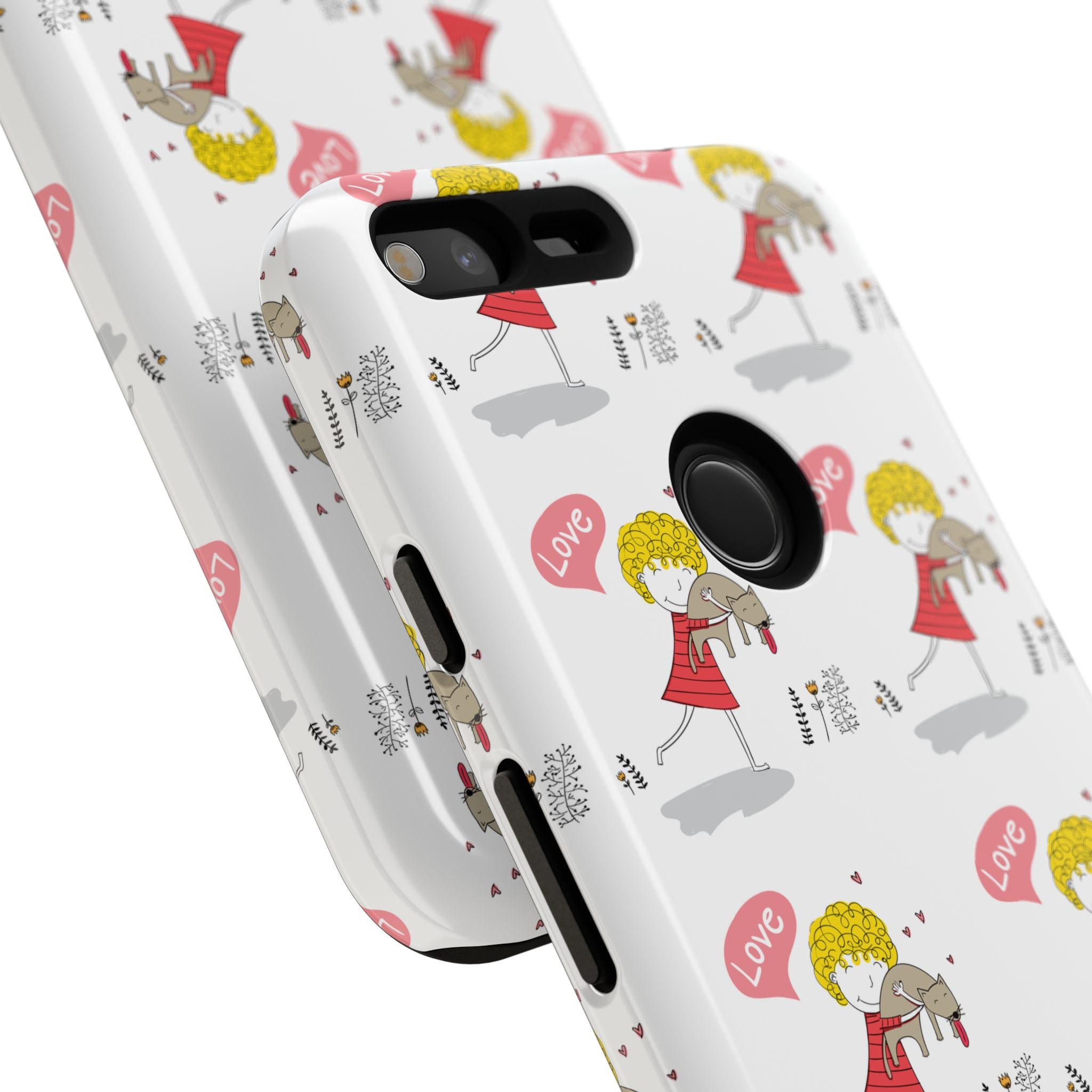 Love-Themed Phone Case | Cute Pet Lover Accessory, Perfect Gift for Birthdays, Anniversaries, Animal Lovers, Valentine's Day