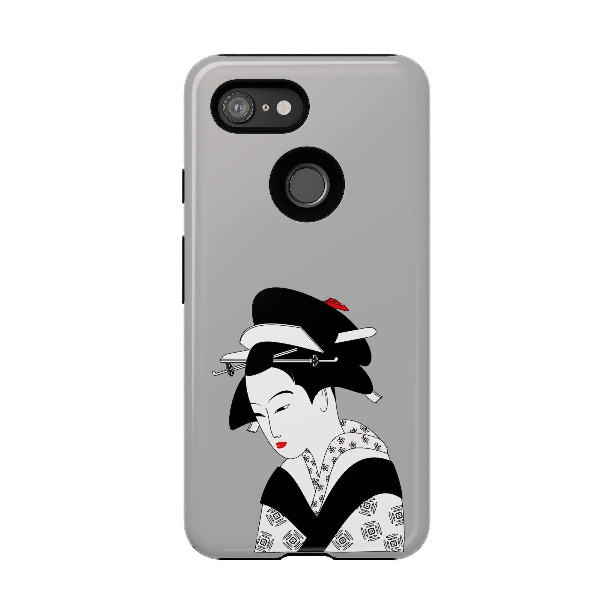Stylish Phone Case with Japanese Geisha Design, Tough Phone Case, Cute Phone Cover, Japanese Art, Ethnic Style